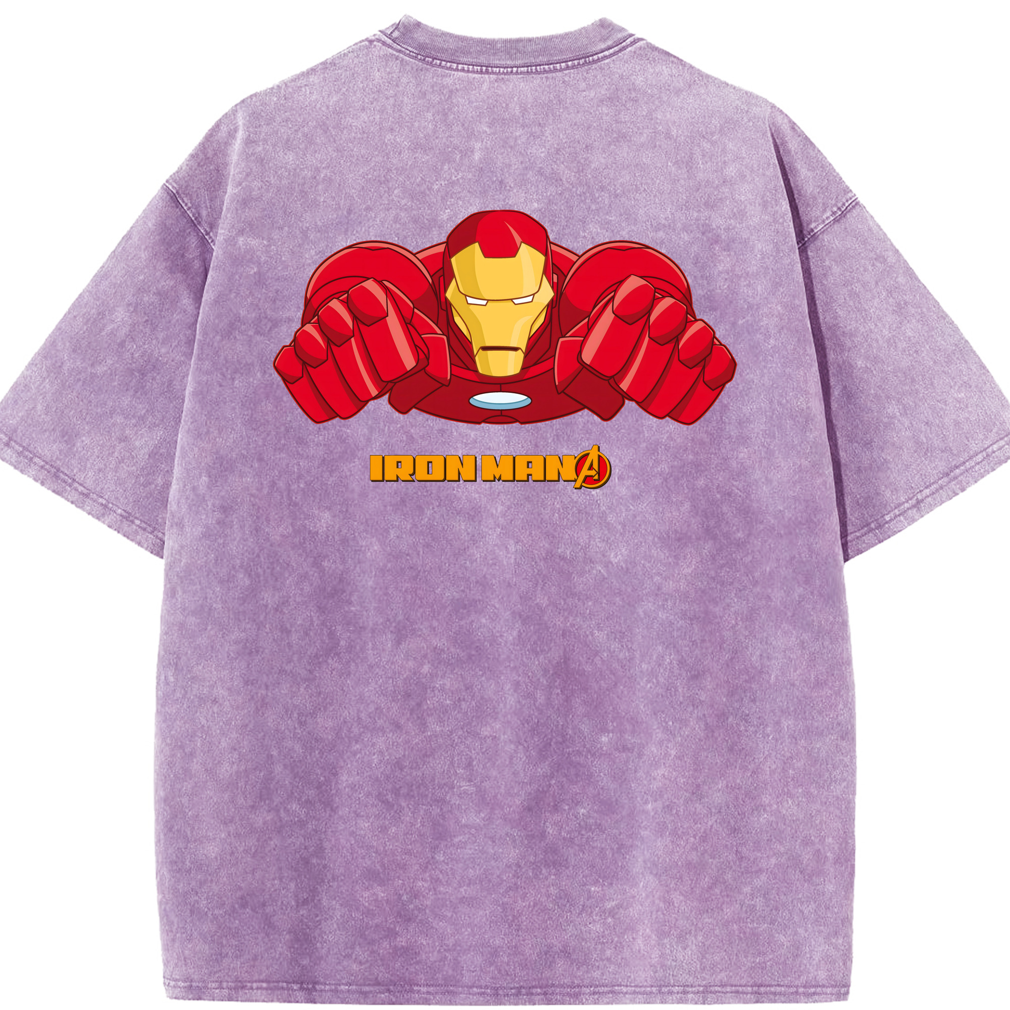 （画像用） アベンジャーズ The Avengers 綿100% ヴィンテージ風 半袖Tシャツ（背面プリント）