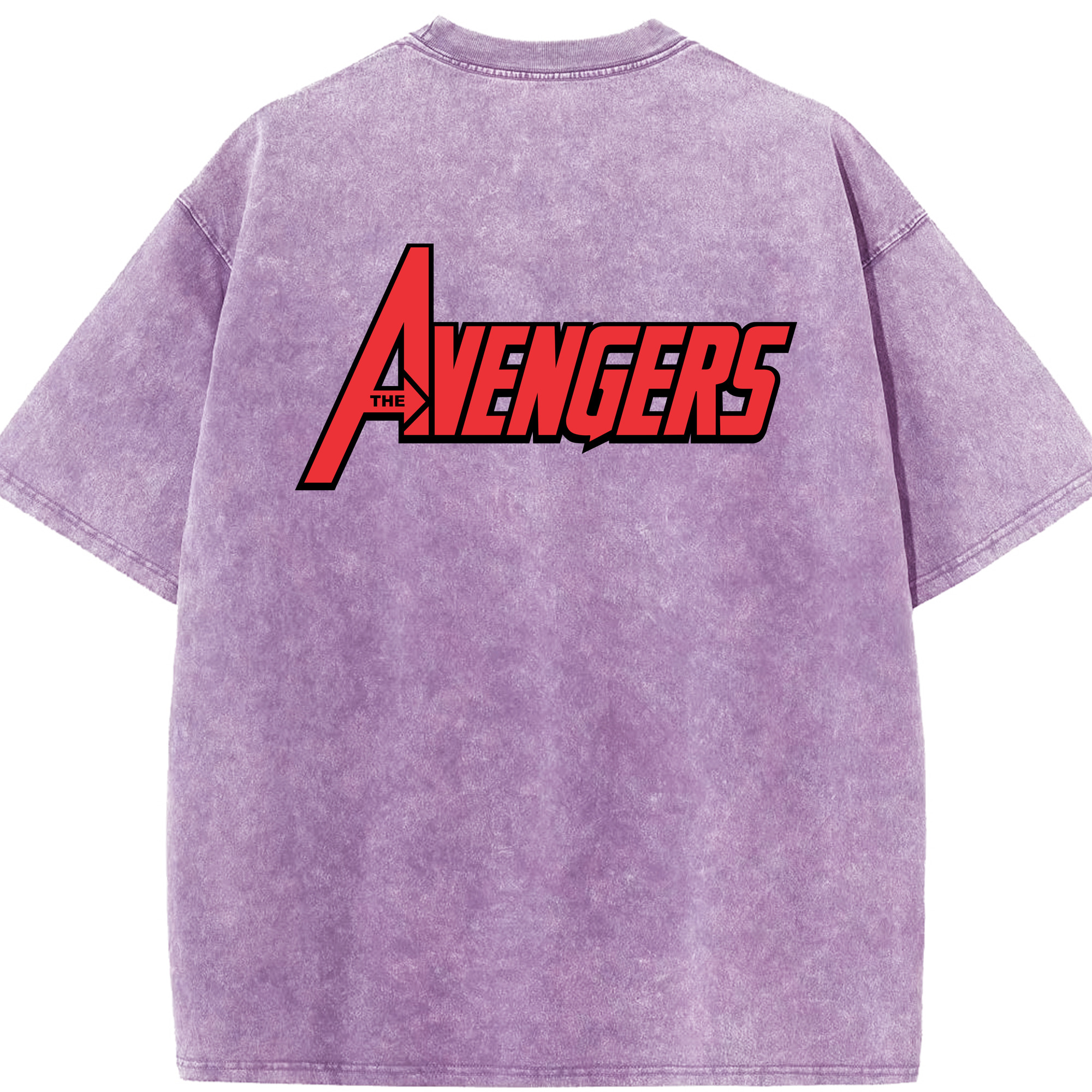 （画像用） アベンジャーズ The Avengers 綿100% ヴィンテージ風 半袖Tシャツ（背面プリント）