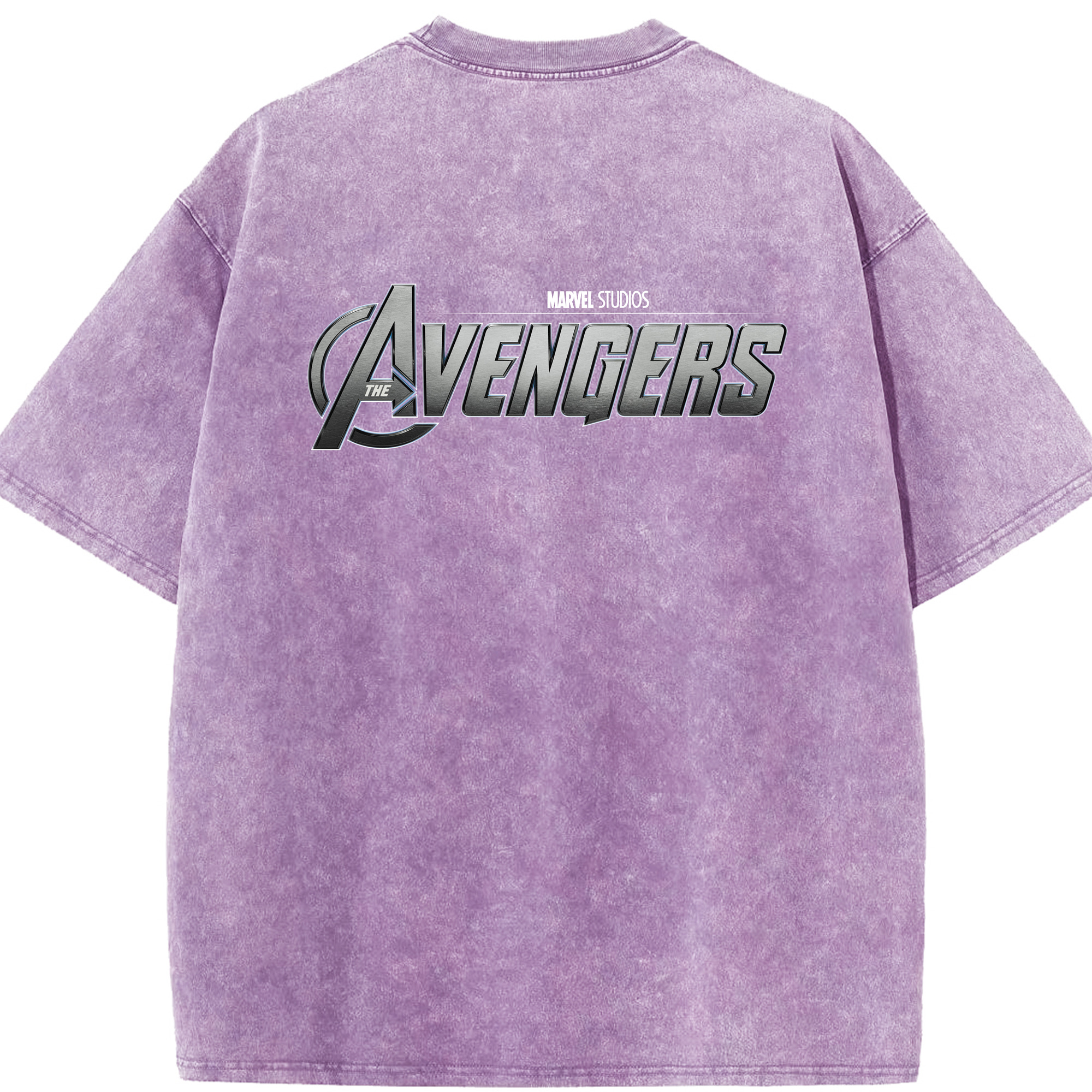 （画像用） アベンジャーズ The Avengers 綿100% ヴィンテージ風 半袖Tシャツ（背面プリント）
