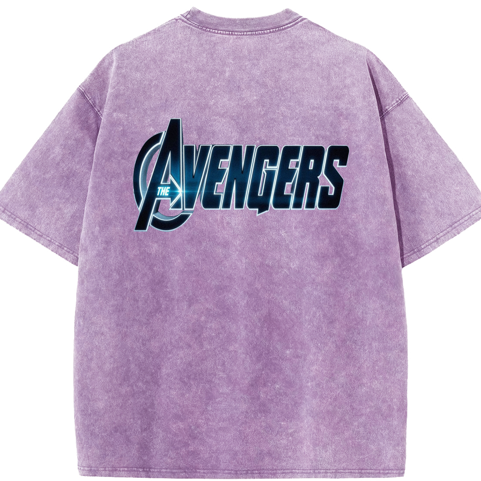 （画像用） アベンジャーズ The Avengers 綿100% ヴィンテージ風 半袖Tシャツ（背面プリント）