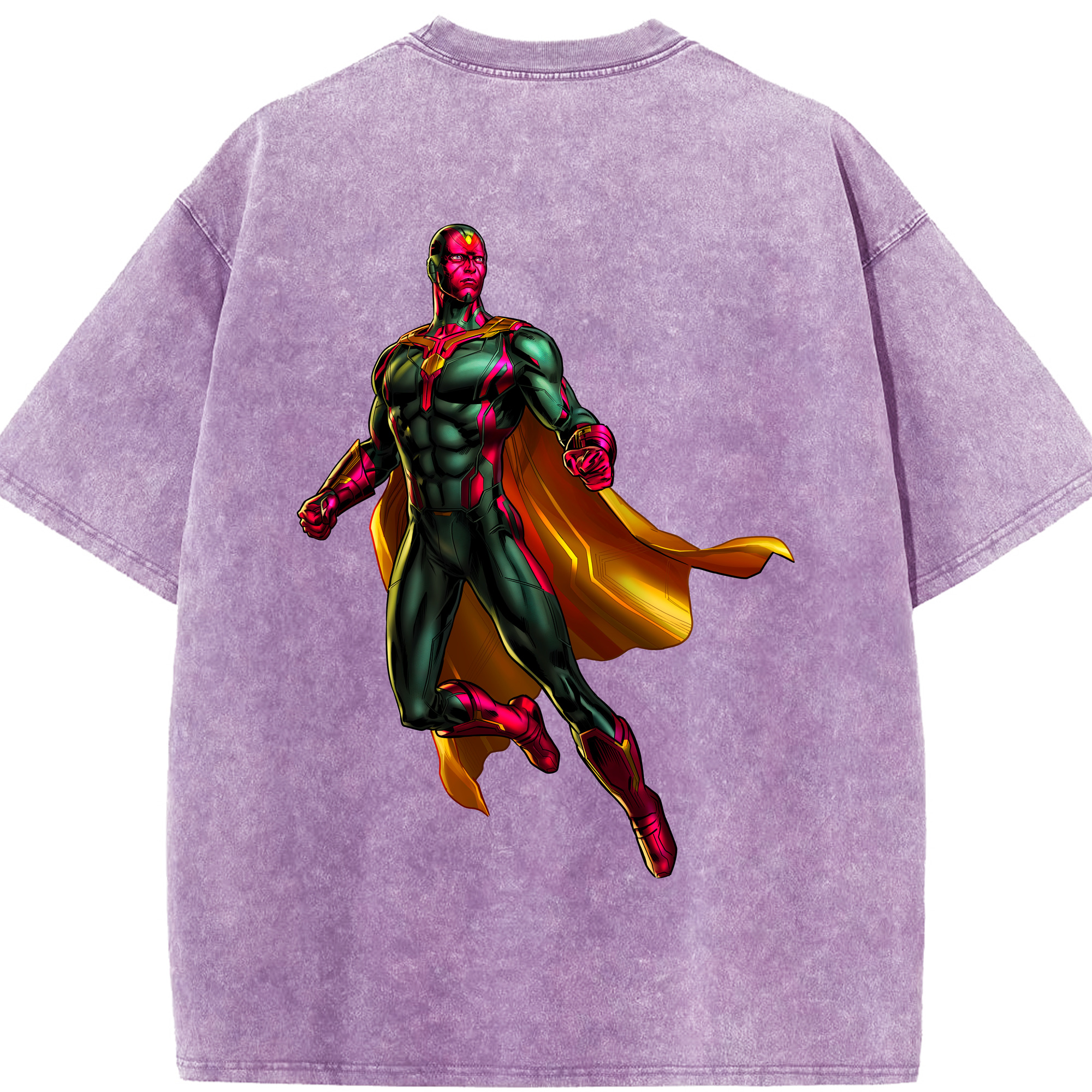（画像用） アベンジャーズ The Avengers 綿100% ヴィンテージ風 半袖Tシャツ（背面プリント）
