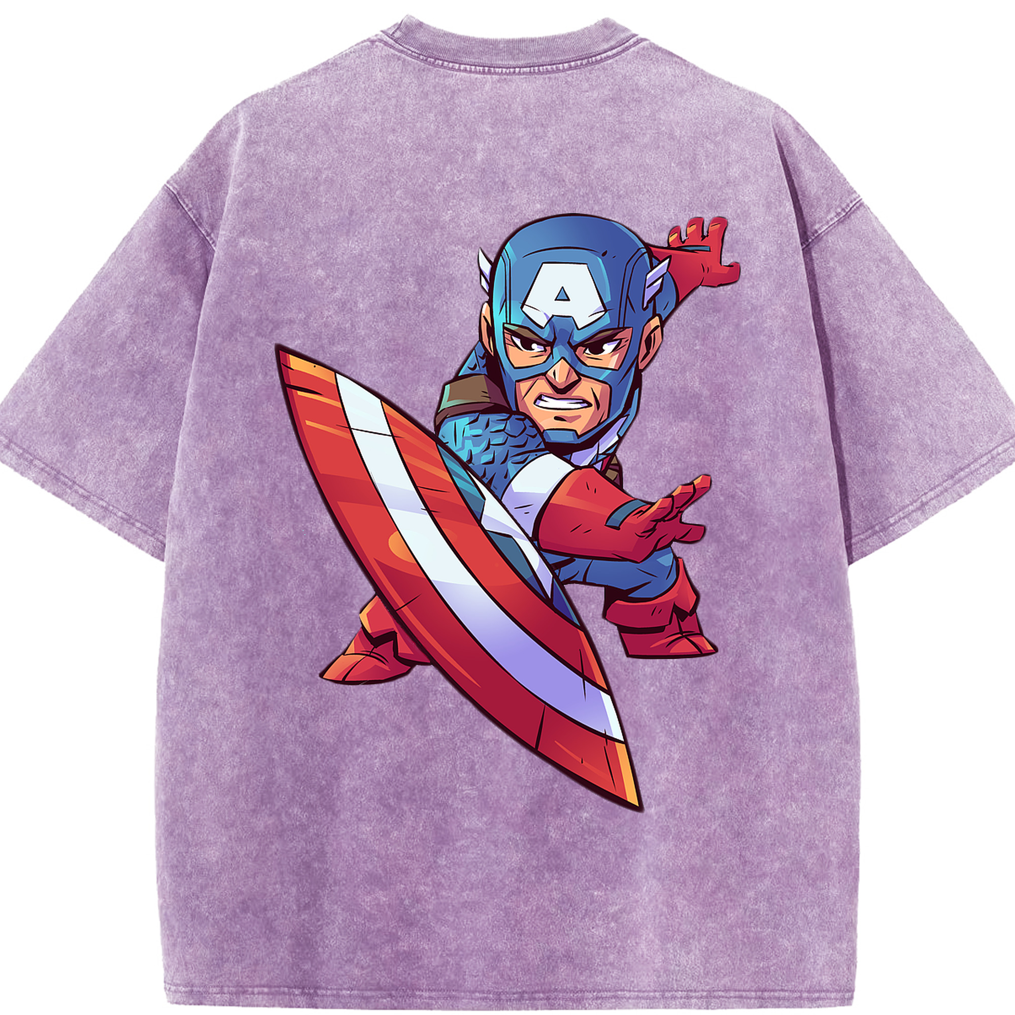（画像用） アベンジャーズ The Avengers 綿100% ヴィンテージ風 半袖Tシャツ（背面プリント）