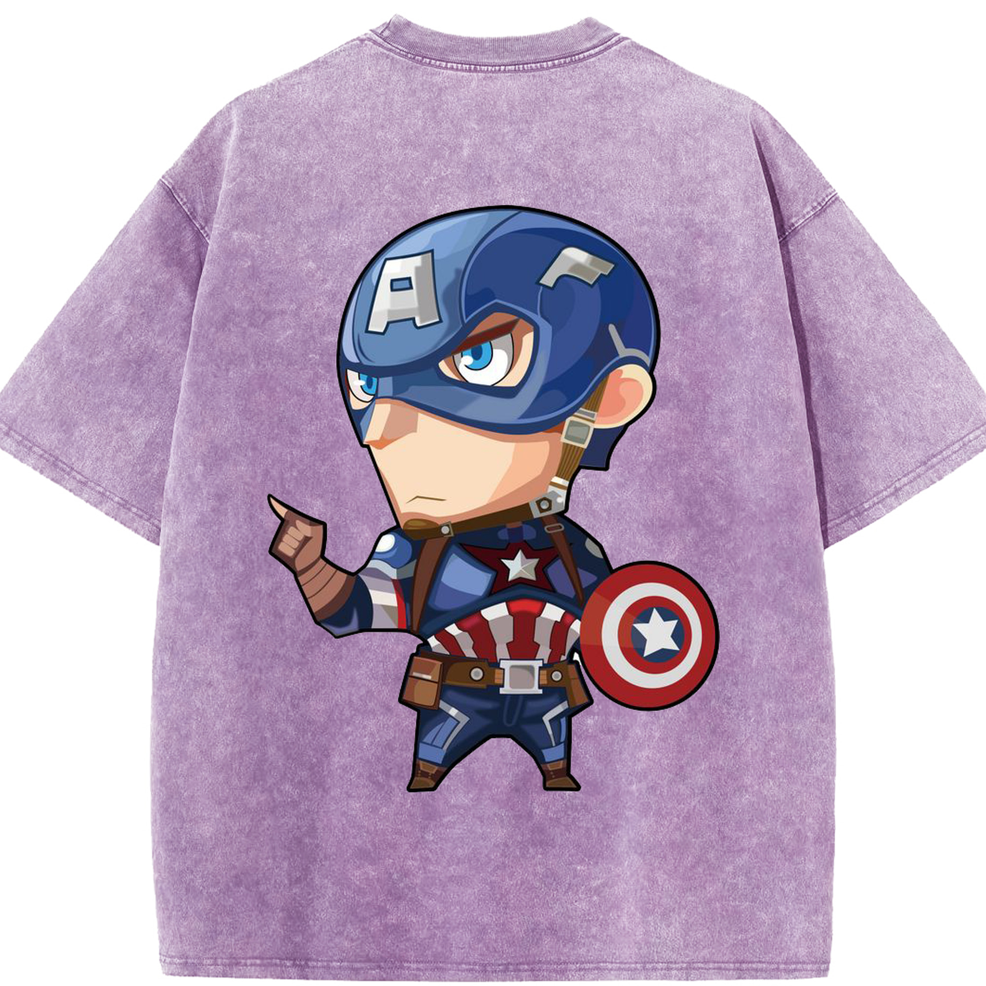 （画像用） アベンジャーズ The Avengers 綿100% ヴィンテージ風 半袖Tシャツ（背面プリント）