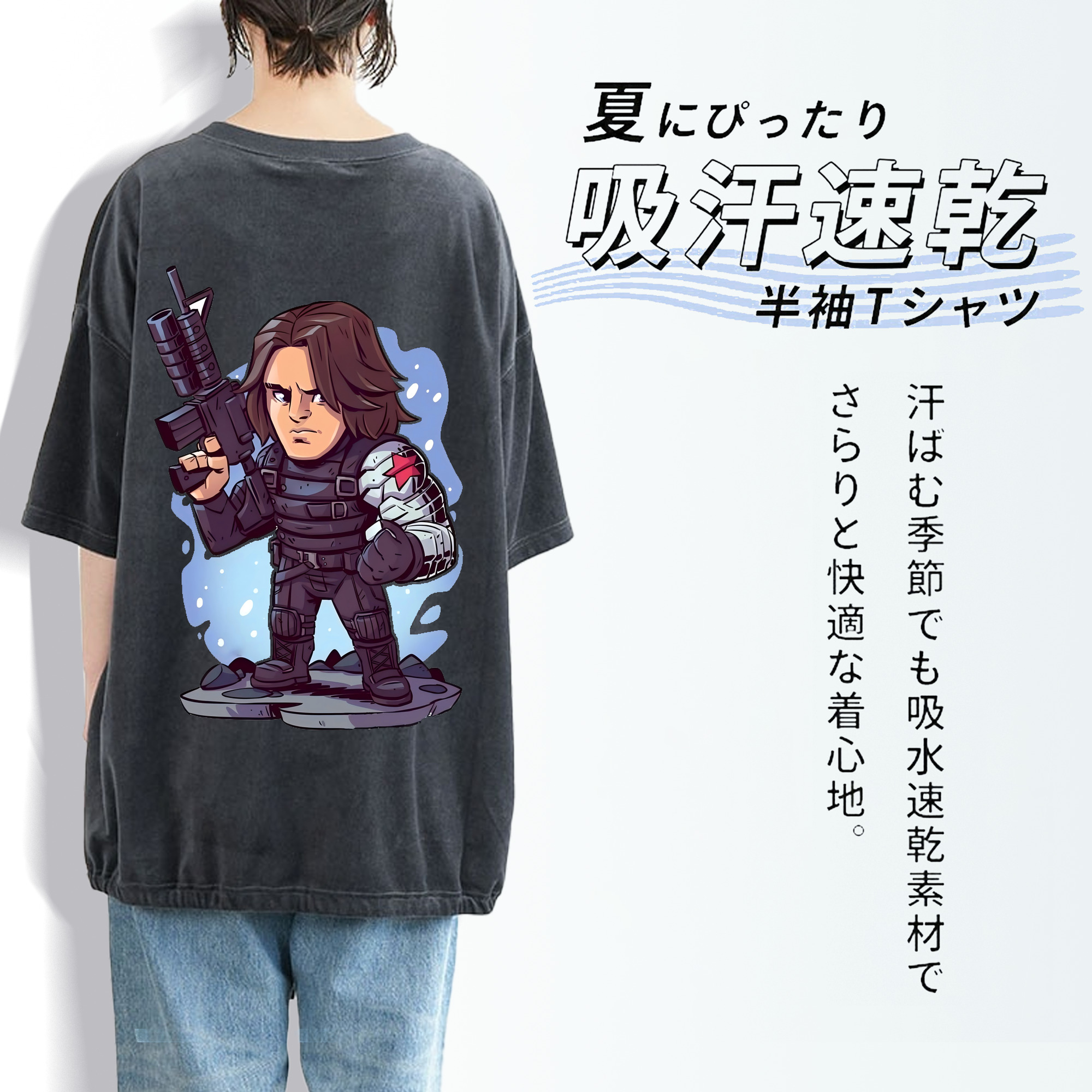 アベンジャーズ The Avengers 綿100% ヴィンテージ風 半袖Tシャツ（背面プリント）
