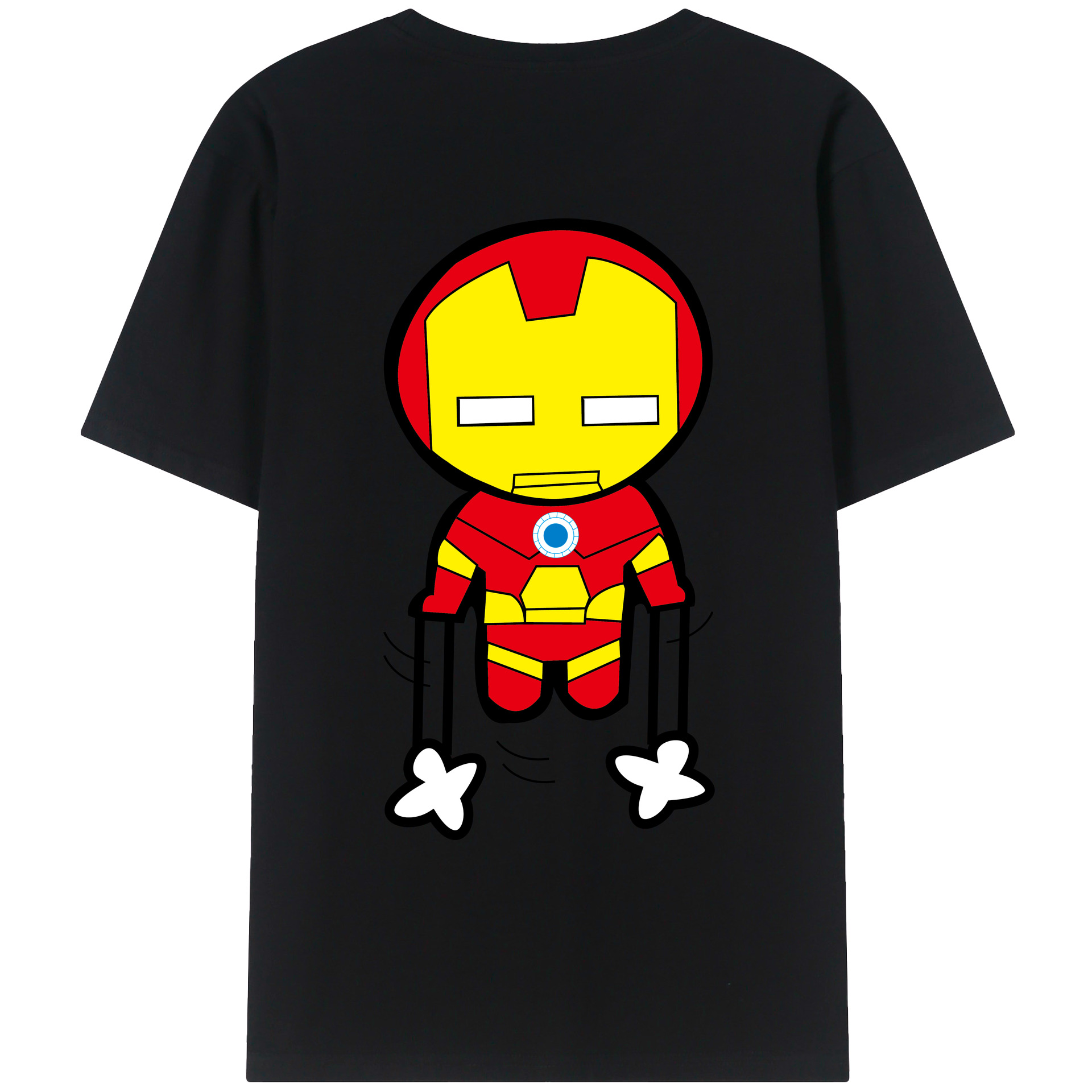 （画像用） アベンジャーズ The Avengers 綿100％ メンズ半袖Tシャツ（バックプリント） 通気性