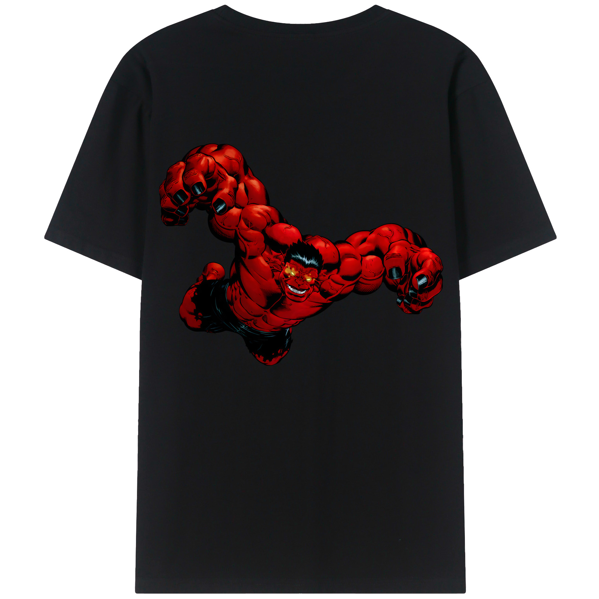 （画像用） アベンジャーズ The Avengers 綿100％ メンズ半袖Tシャツ（バックプリント） 通気性