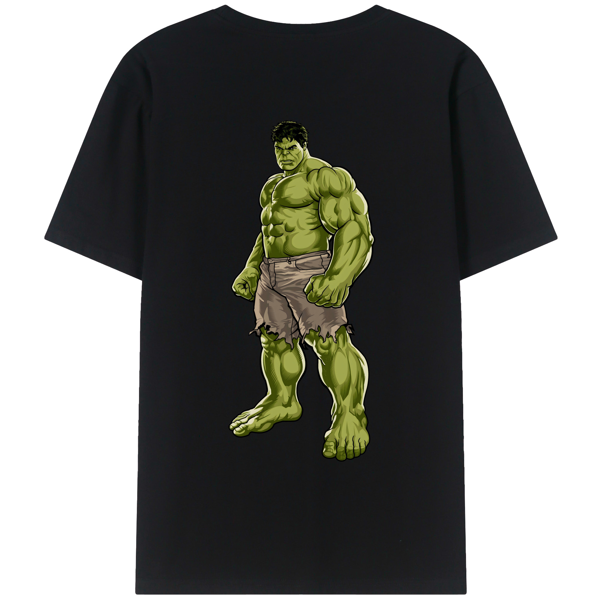 （画像用） アベンジャーズ The Avengers 綿100％ メンズ半袖Tシャツ（バックプリント） 通気性