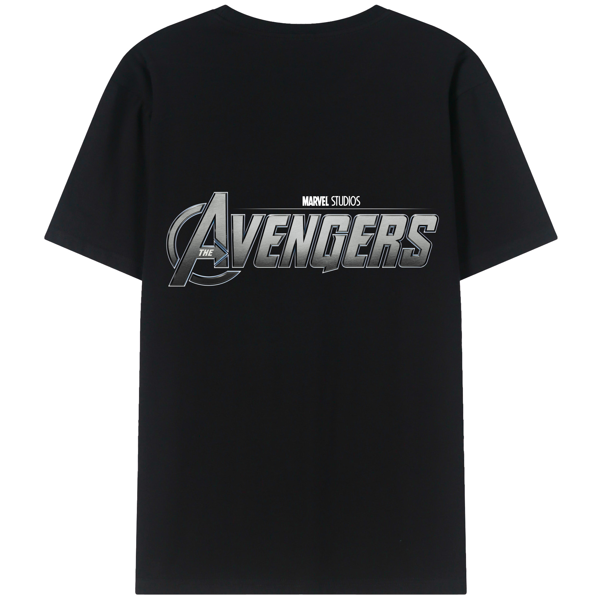 （画像用） アベンジャーズ The Avengers 綿100％ メンズ半袖Tシャツ（バックプリント） 通気性
