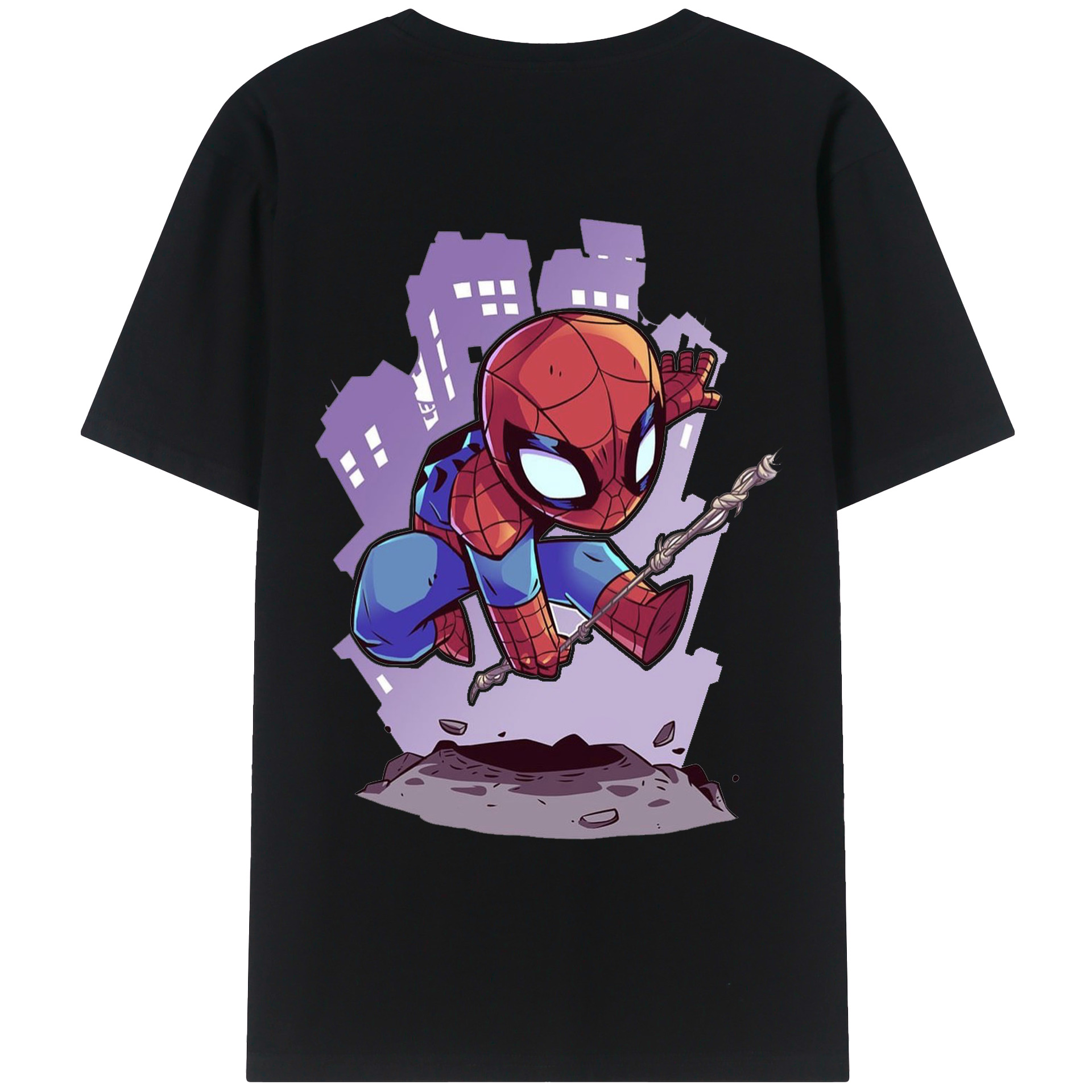 （画像用） アベンジャーズ The Avengers 綿100％ メンズ半袖Tシャツ（バックプリント） 通気性