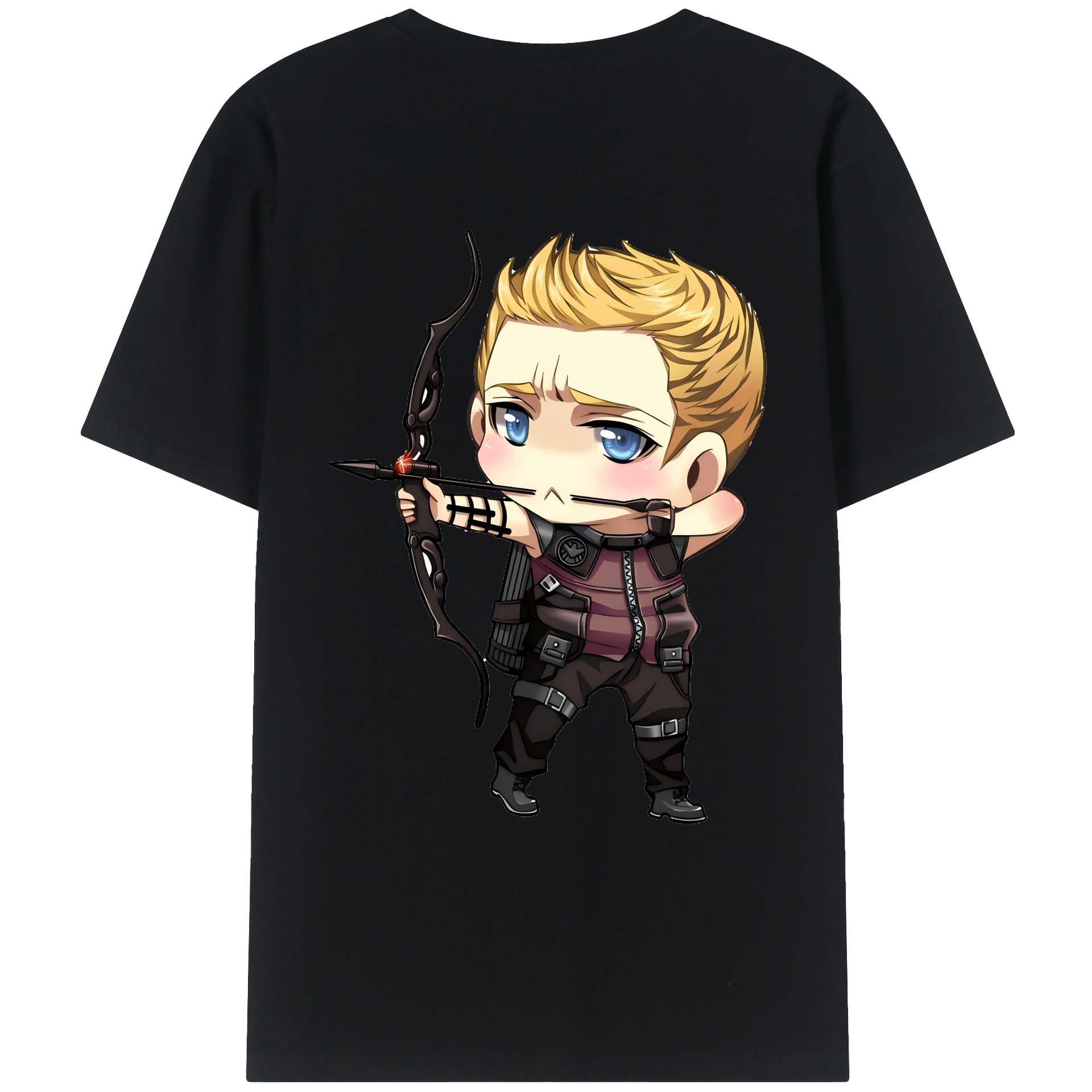 （画像用） アベンジャーズ The Avengers 綿100％ メンズ半袖Tシャツ（バックプリント） 通気性