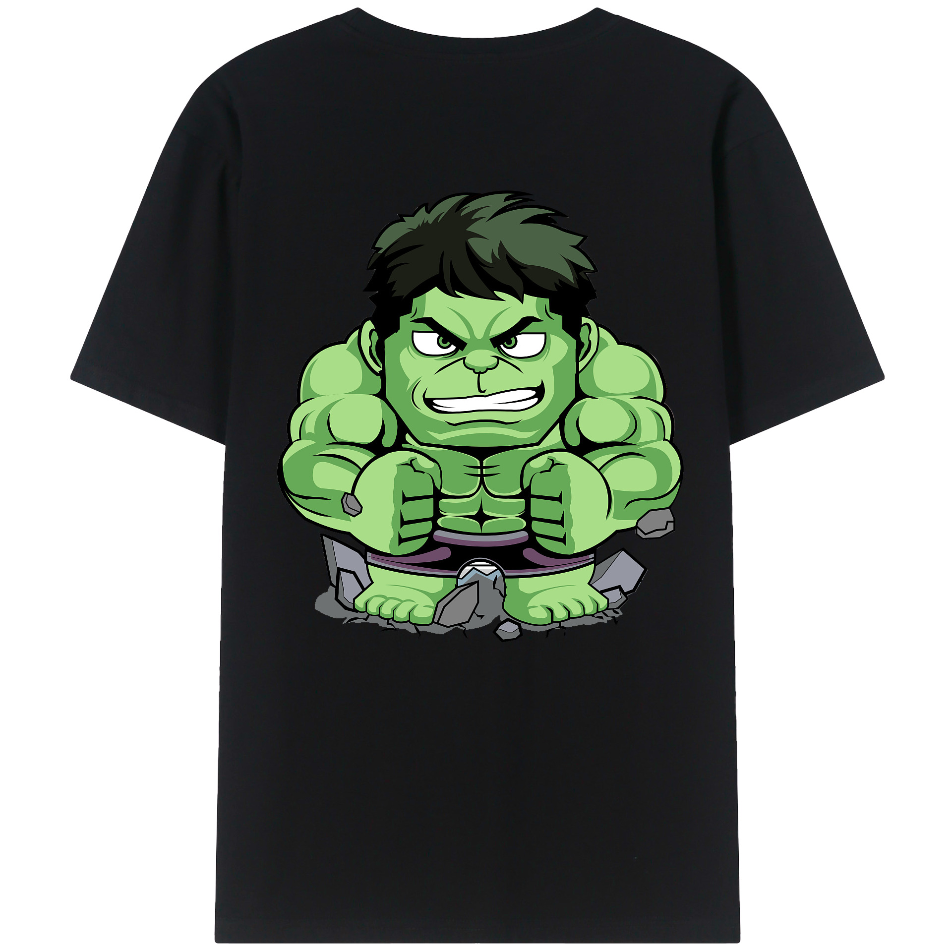 （画像用） アベンジャーズ The Avengers 綿100％ メンズ半袖Tシャツ（バックプリント） 通気性