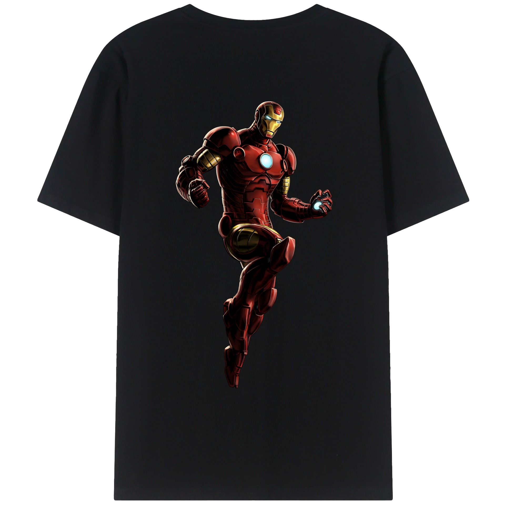 （画像用） アベンジャーズ The Avengers 綿100％ メンズ半袖Tシャツ（バックプリント） 通気性