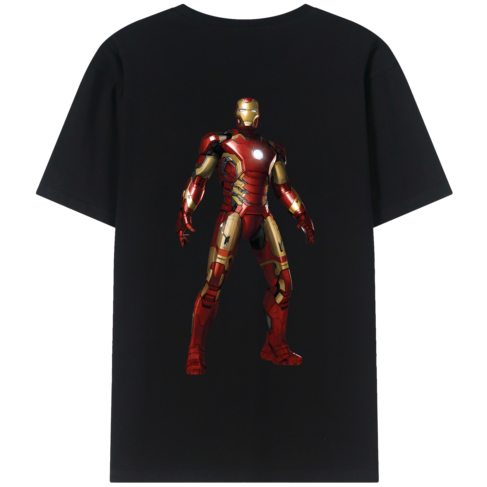 （画像用） アベンジャーズ The Avengers 綿100％ メンズ半袖Tシャツ（バックプリント） 通気性