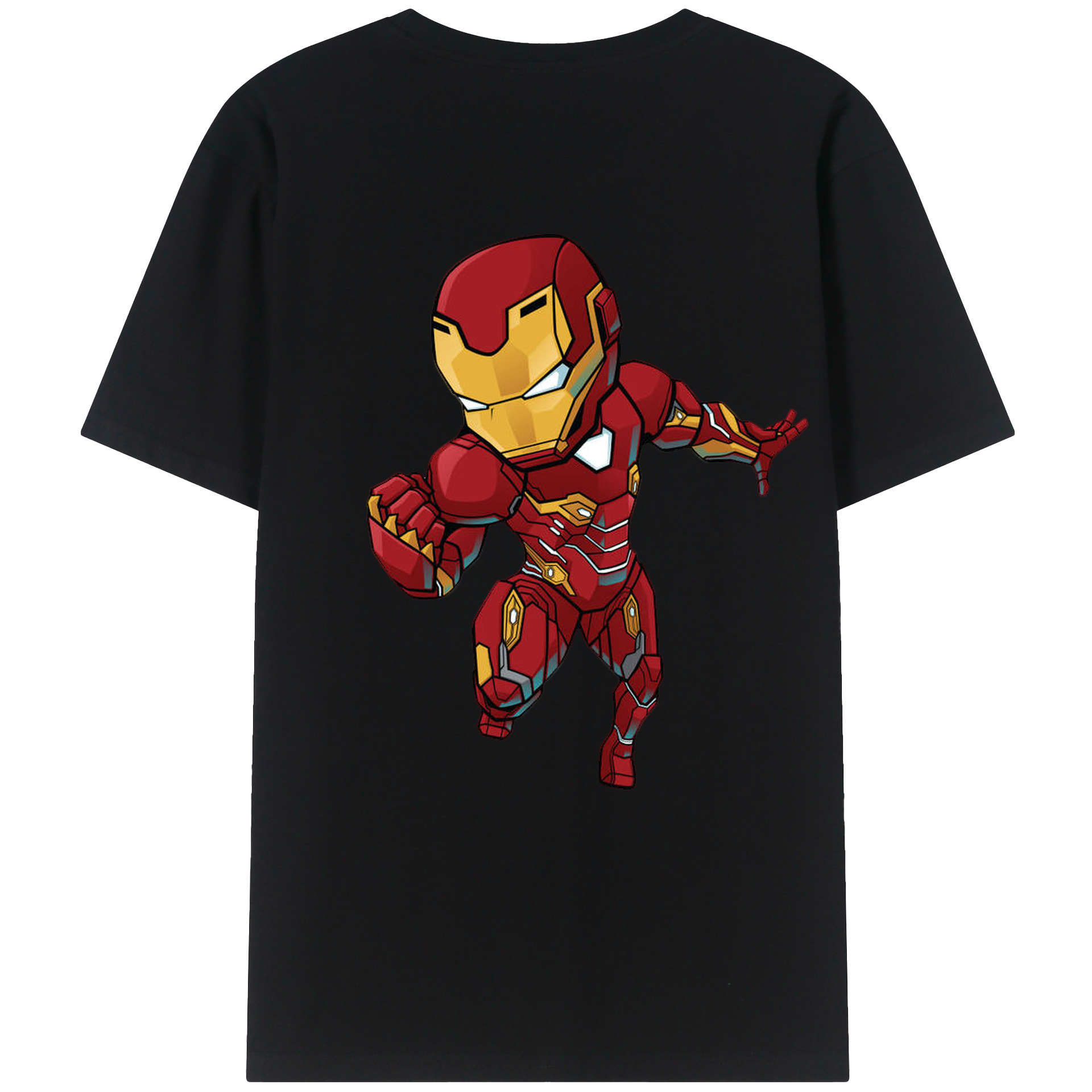 （画像用） アベンジャーズ The Avengers 綿100％ メンズ半袖Tシャツ（バックプリント） 通気性