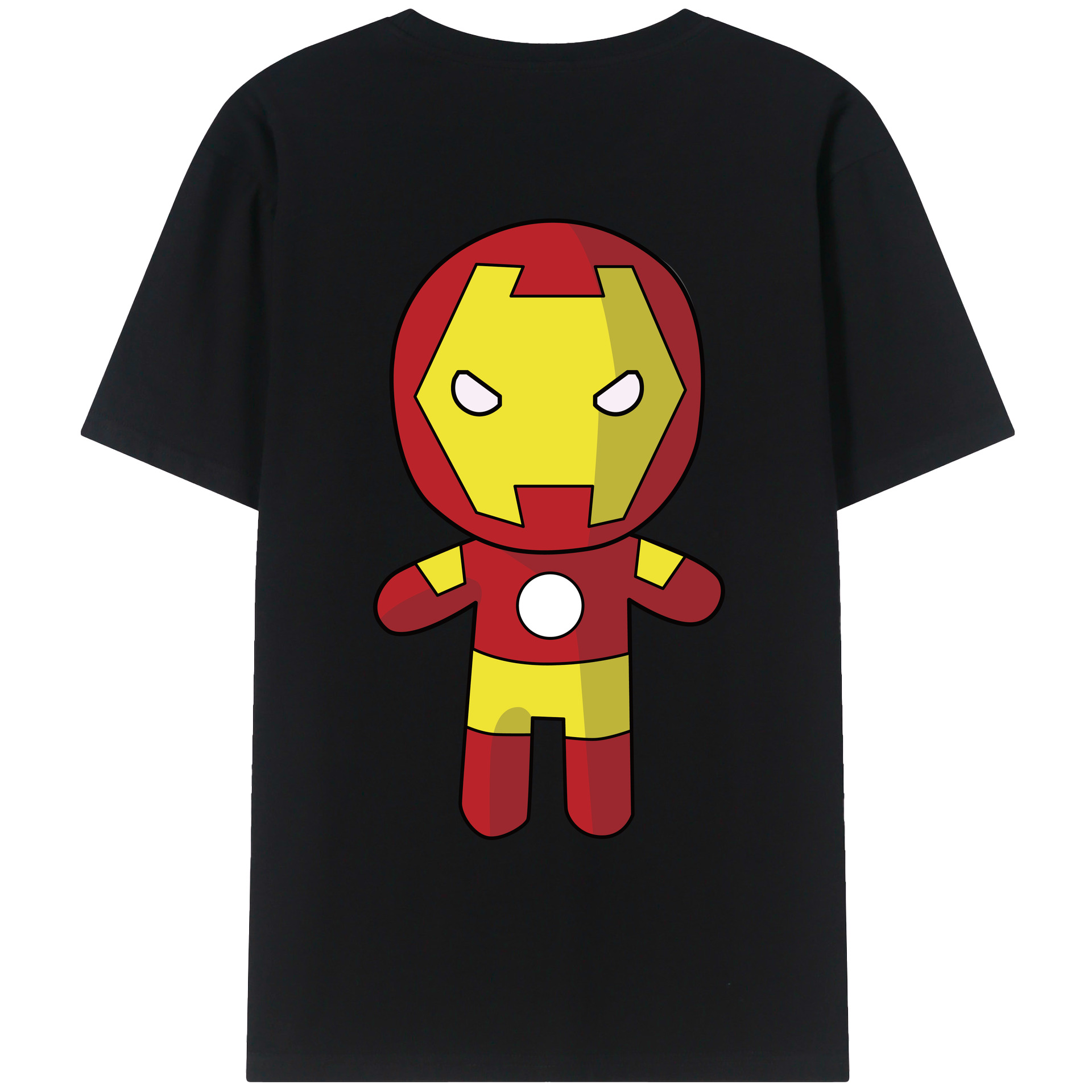 （画像用） アベンジャーズ The Avengers 綿100％ メンズ半袖Tシャツ（バックプリント） 通気性