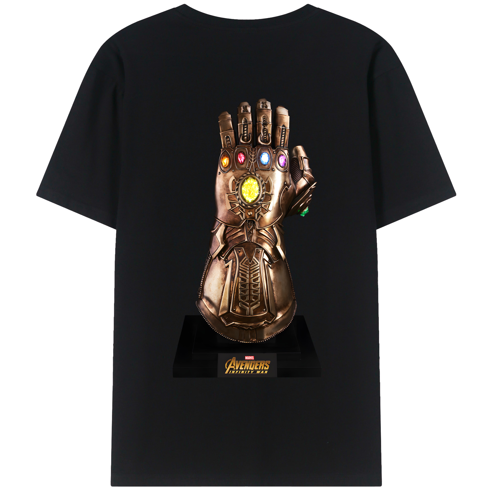 （画像用） アベンジャーズ The Avengers 綿100％ メンズ半袖Tシャツ（バックプリント） 通気性
