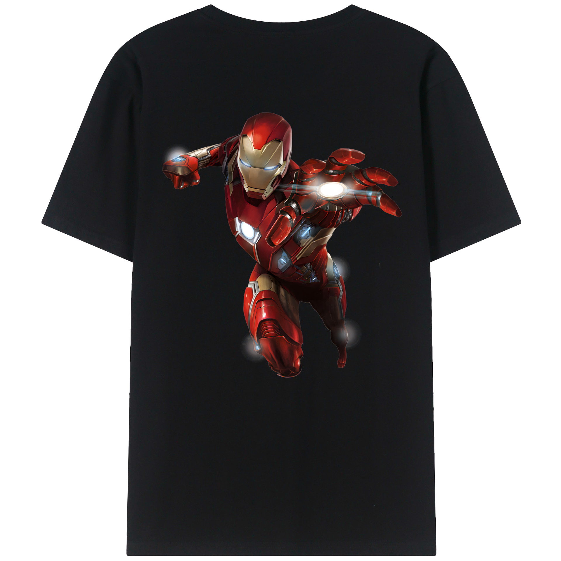 （画像用） アベンジャーズ The Avengers 綿100％ メンズ半袖Tシャツ（バックプリント） 通気性