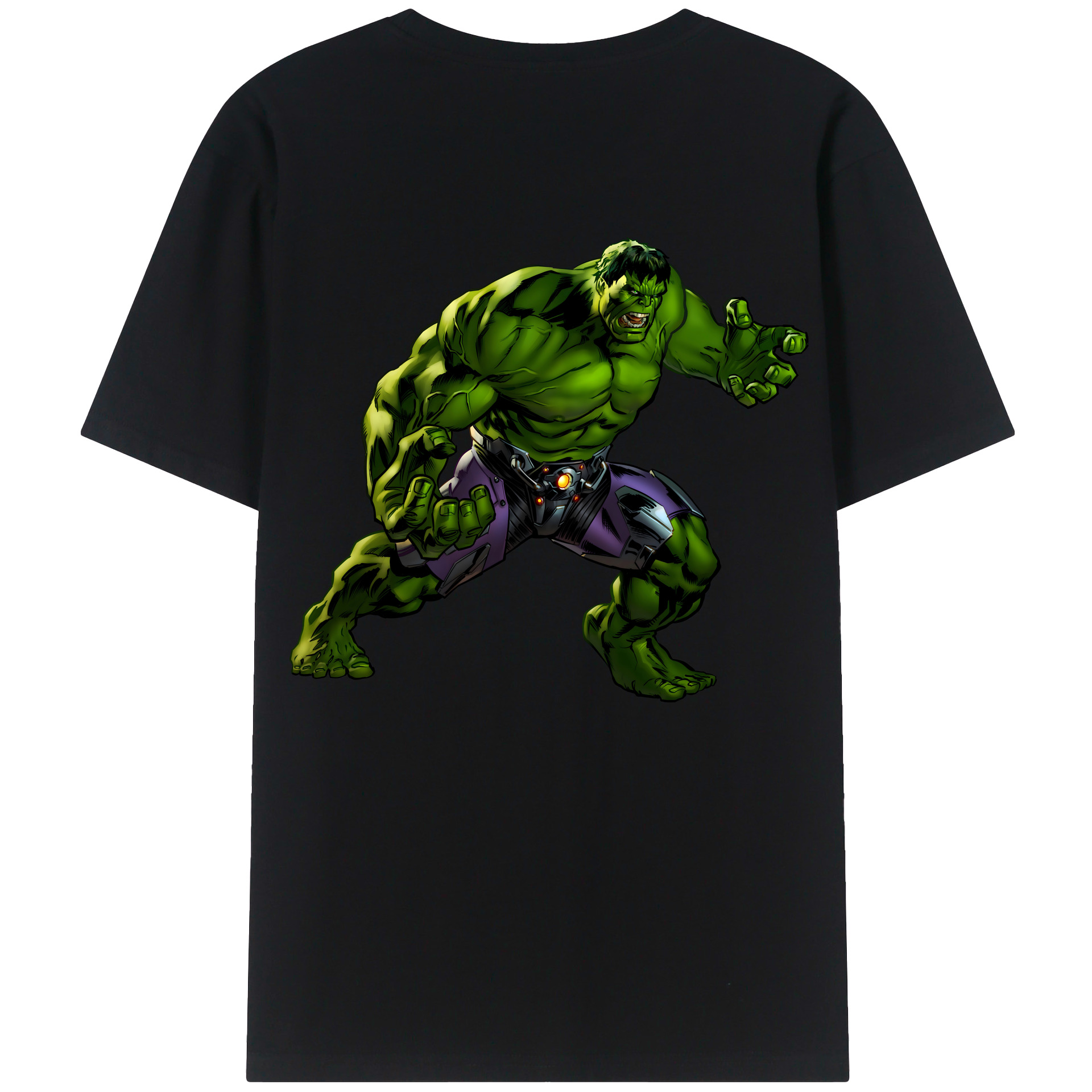（画像用） アベンジャーズ The Avengers 綿100％ メンズ半袖Tシャツ（バックプリント） 通気性
