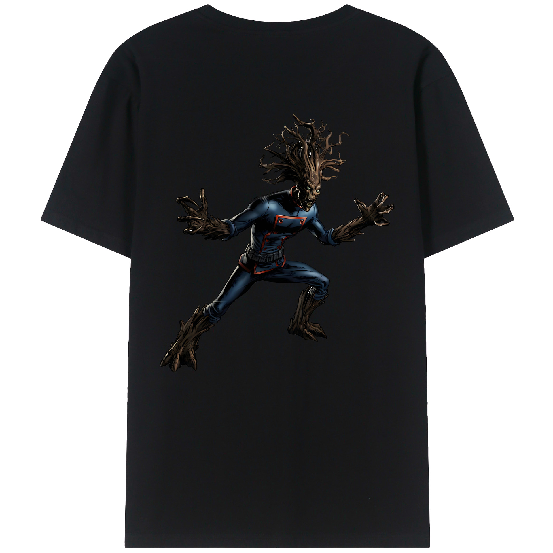 （画像用） アベンジャーズ The Avengers 綿100％ メンズ半袖Tシャツ（バックプリント） 通気性