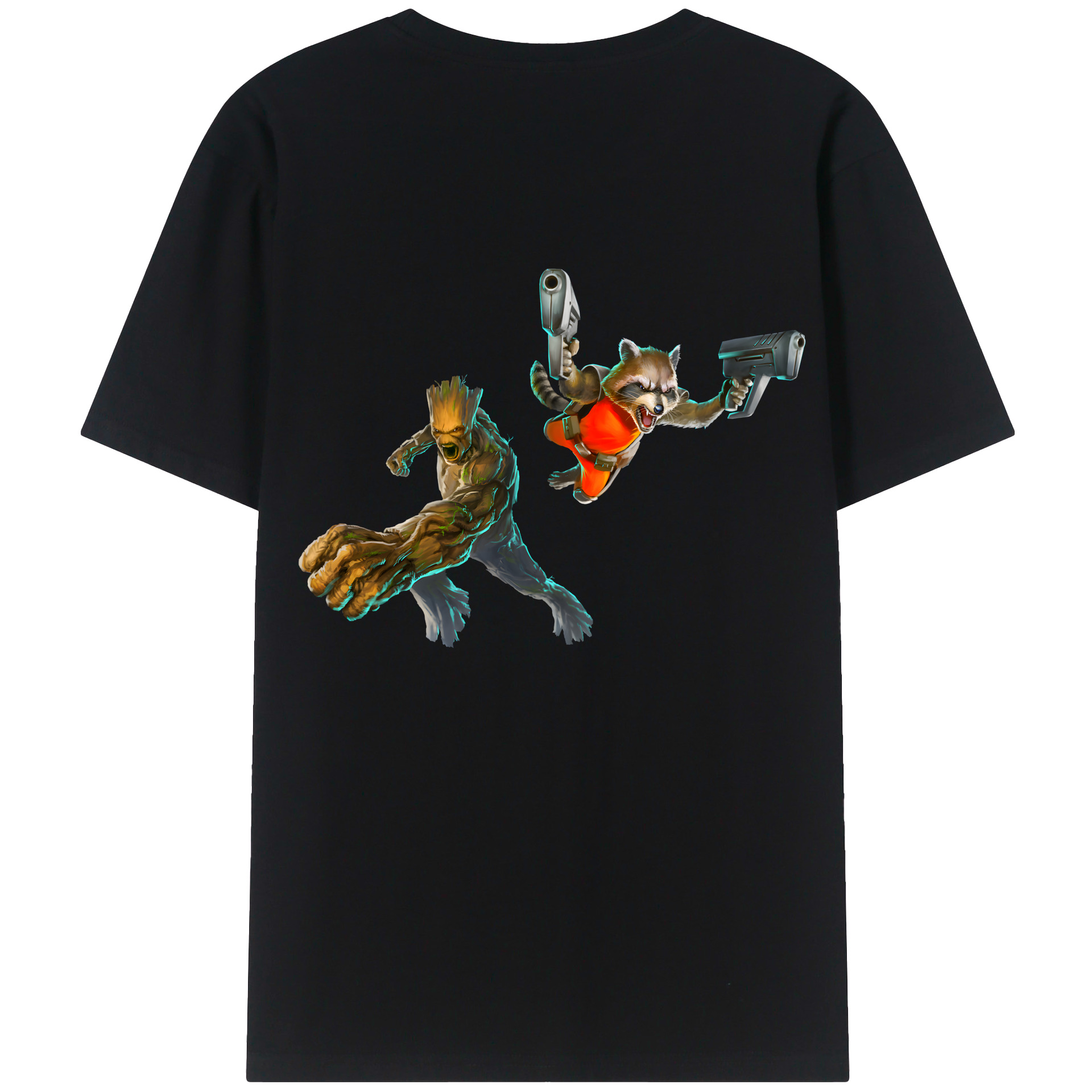 （画像用） アベンジャーズ The Avengers 綿100％ メンズ半袖Tシャツ（バックプリント） 通気性