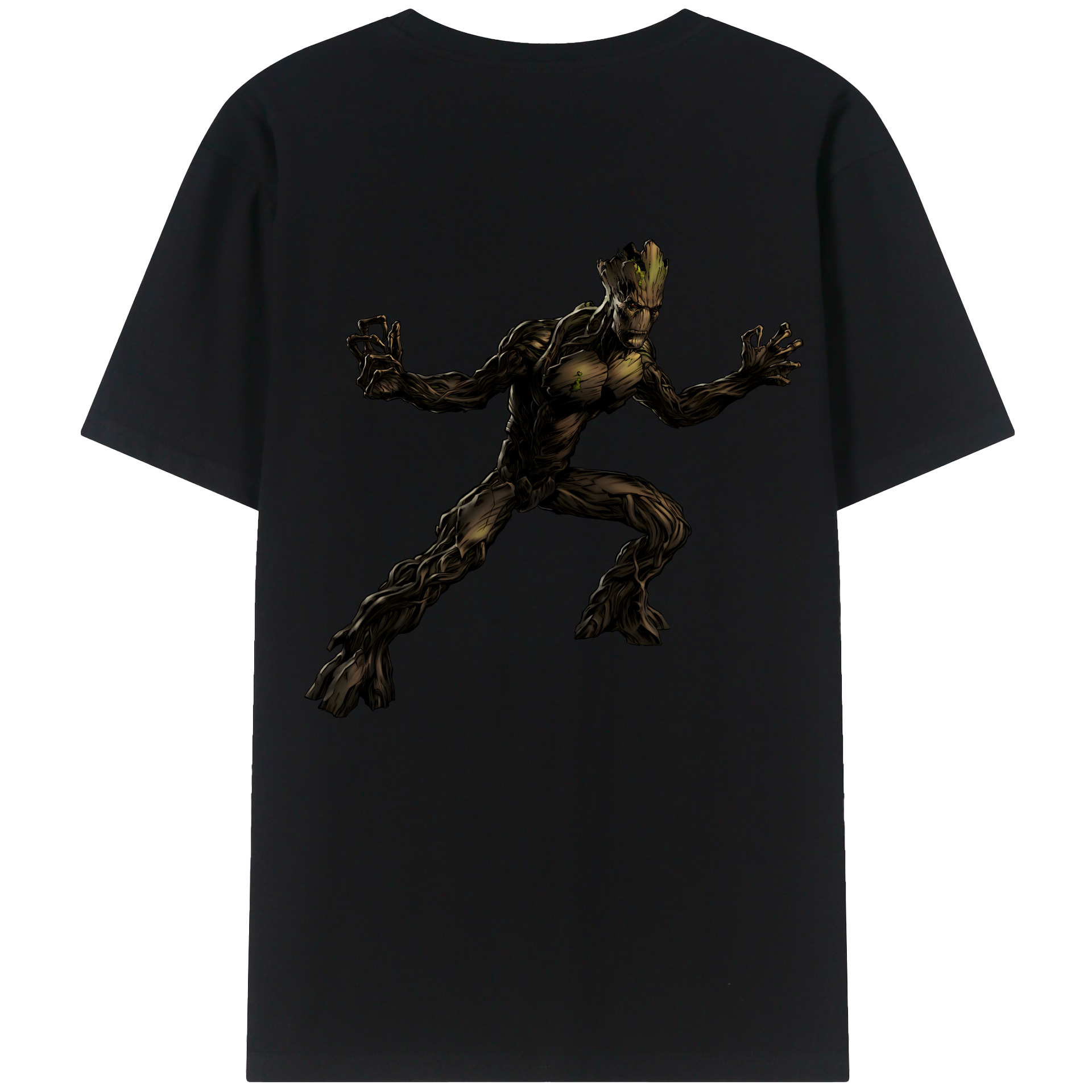 （画像用） アベンジャーズ The Avengers 綿100％ メンズ半袖Tシャツ（バックプリント） 通気性