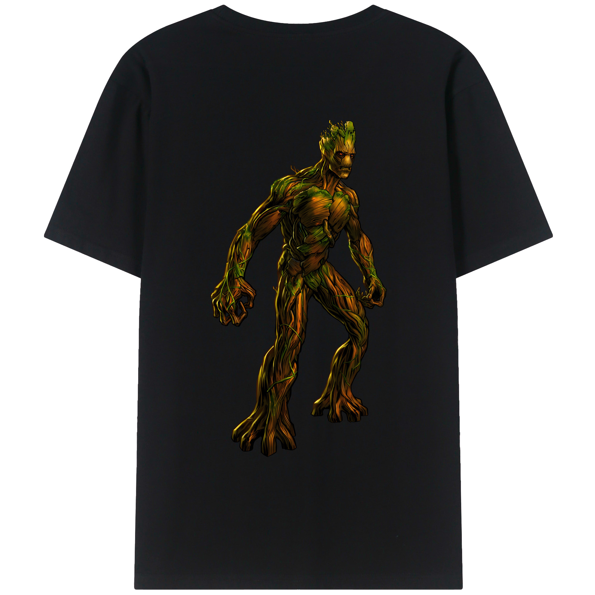 （画像用） アベンジャーズ The Avengers 綿100％ メンズ半袖Tシャツ（バックプリント） 通気性