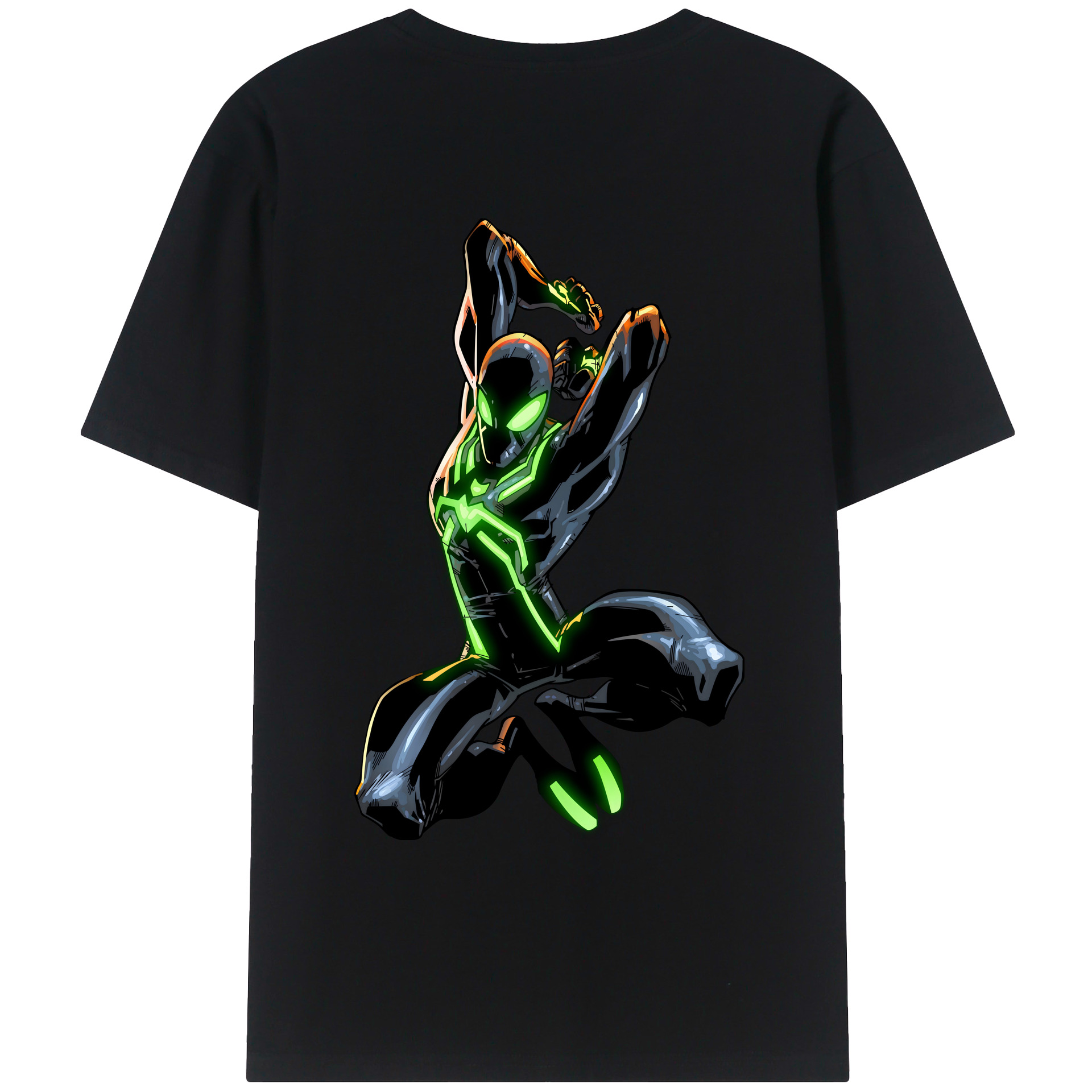 （画像用） アベンジャーズ The Avengers 綿100％ メンズ半袖Tシャツ（バックプリント） 通気性