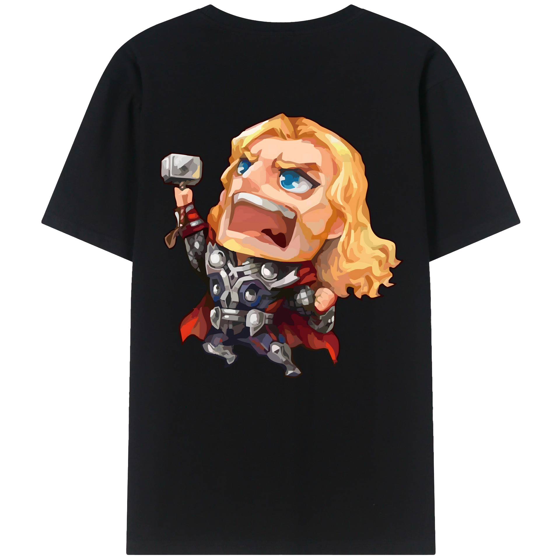 （画像用） アベンジャーズ The Avengers 綿100％ メンズ半袖Tシャツ（バックプリント） 通気性