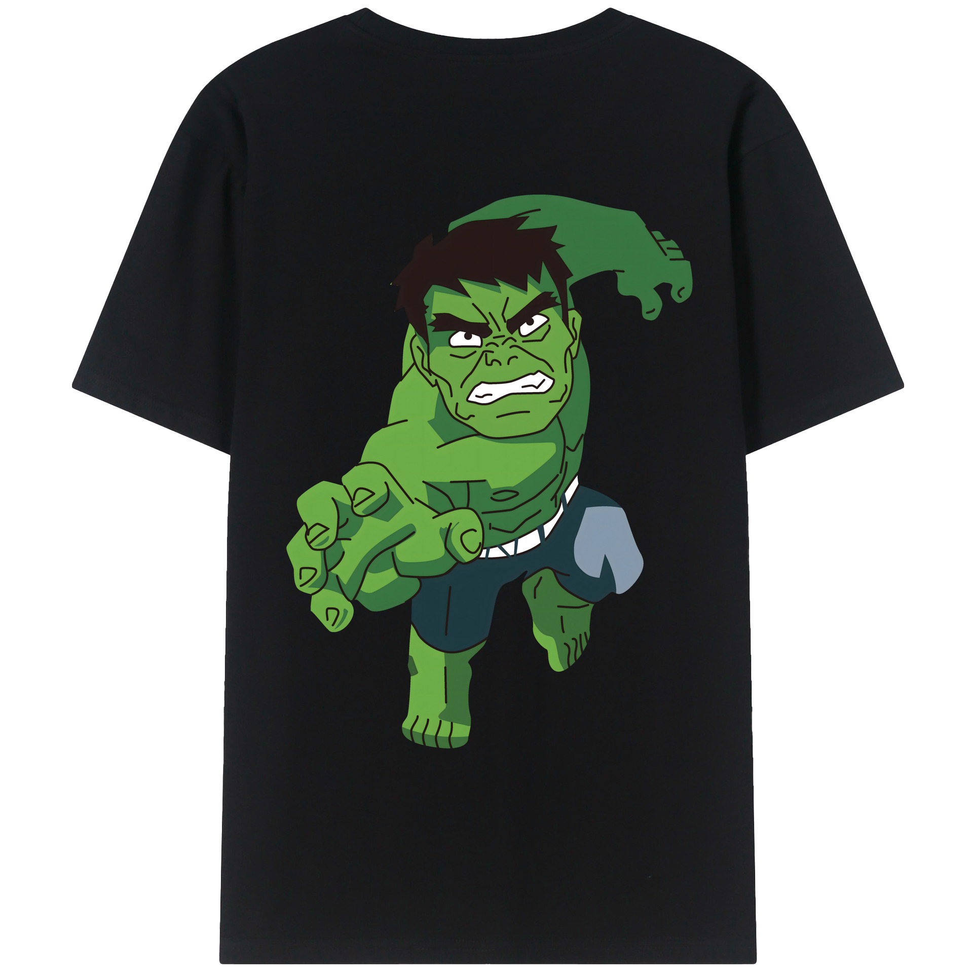 （画像用） アベンジャーズ The Avengers 綿100％ メンズ半袖Tシャツ（バックプリント） 通気性