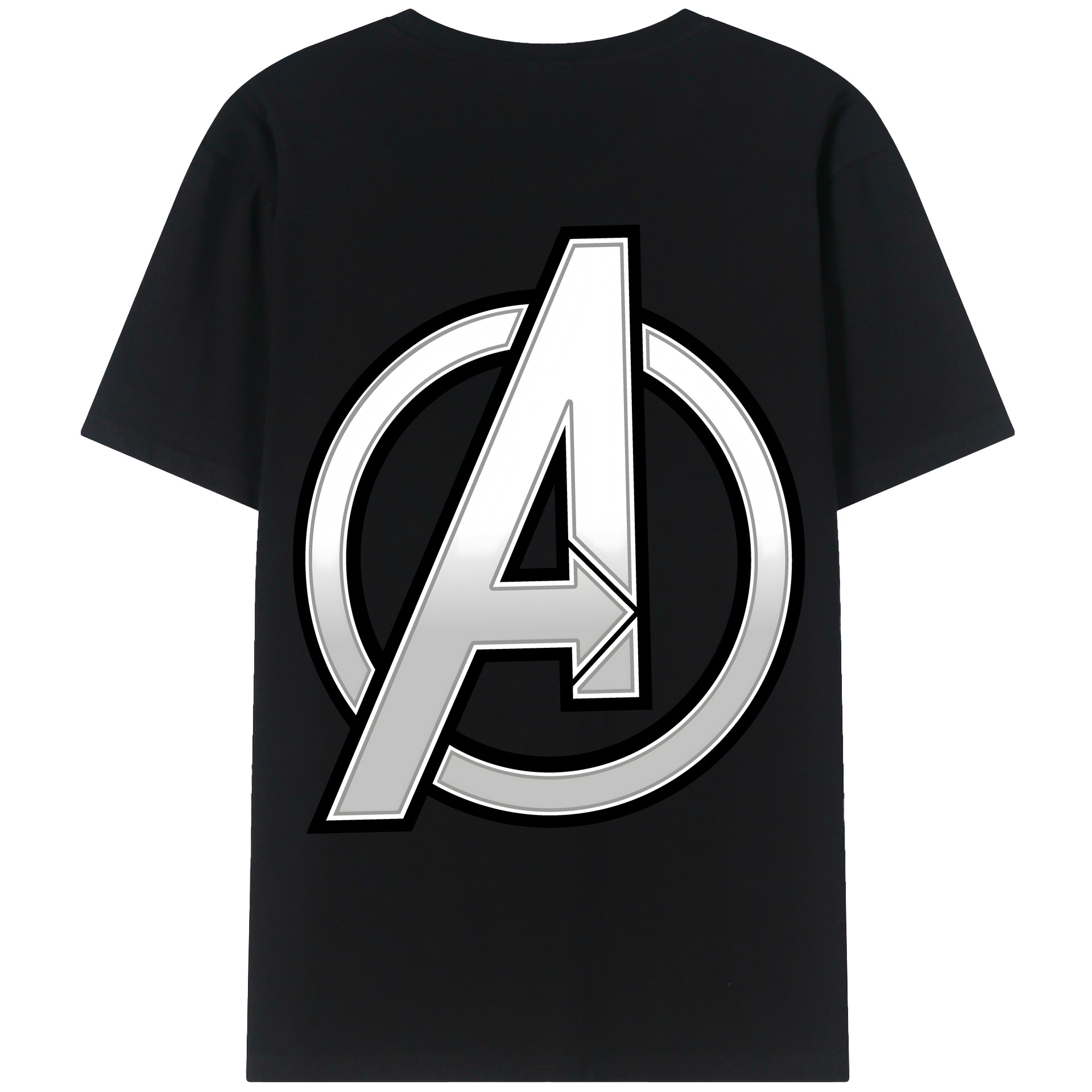 （画像用） アベンジャーズ The Avengers 綿100％ メンズ半袖Tシャツ（バックプリント） 通気性