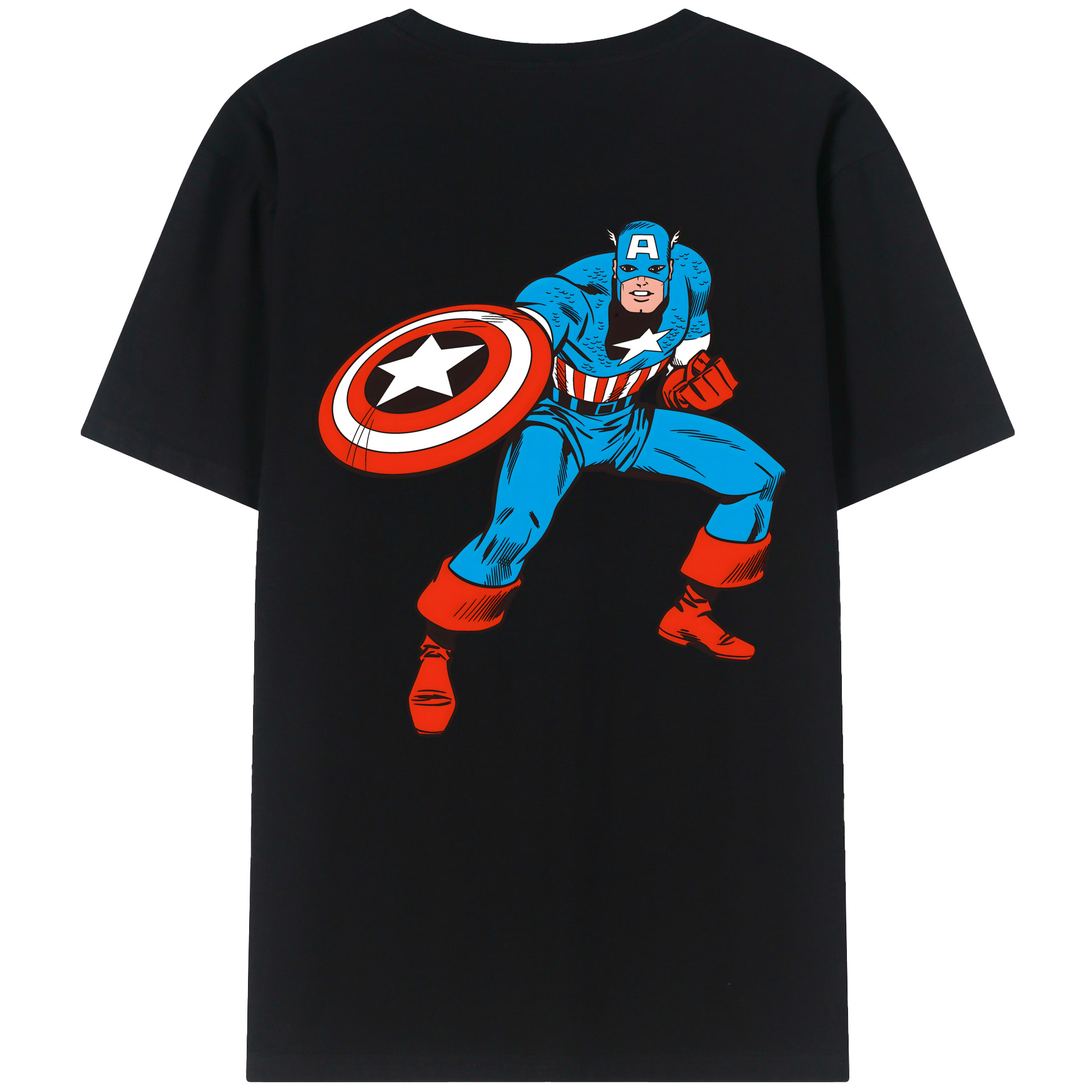 （画像用） アベンジャーズ The Avengers 綿100％ メンズ半袖Tシャツ（バックプリント） 通気性