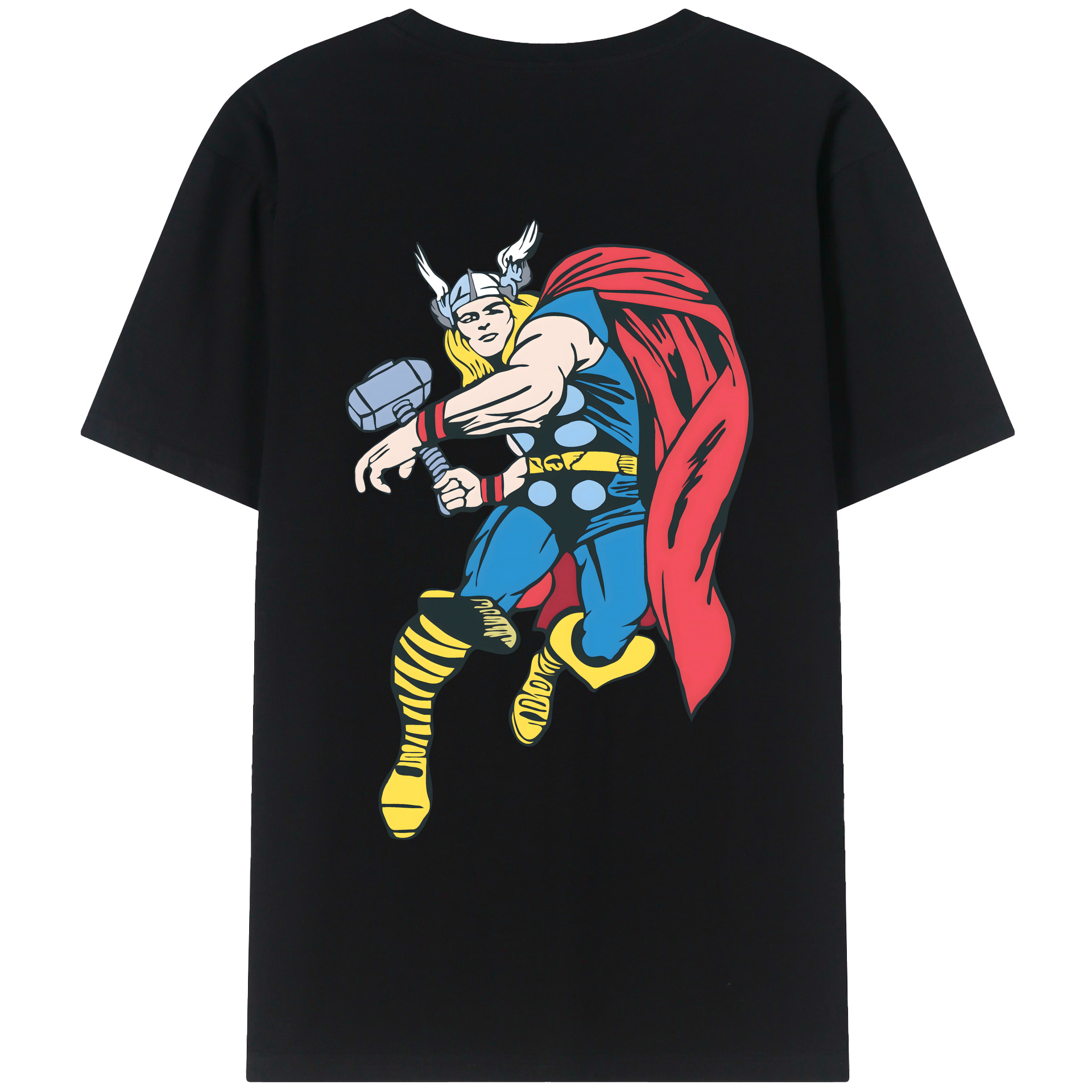 （画像用） アベンジャーズ The Avengers 綿100％ メンズ半袖Tシャツ（バックプリント） 通気性