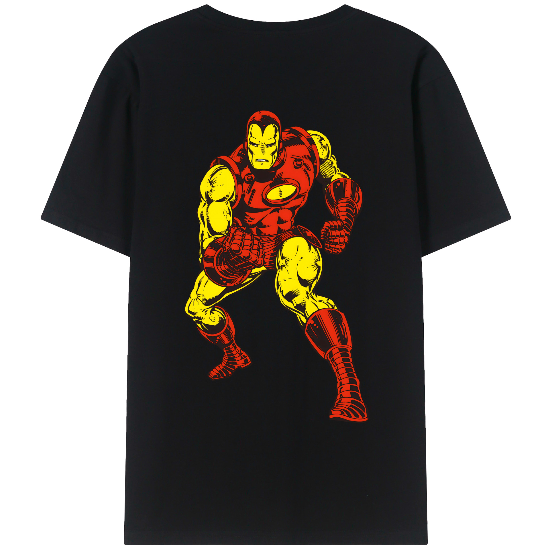 （画像用） アベンジャーズ The Avengers 綿100％ メンズ半袖Tシャツ（バックプリント） 通気性