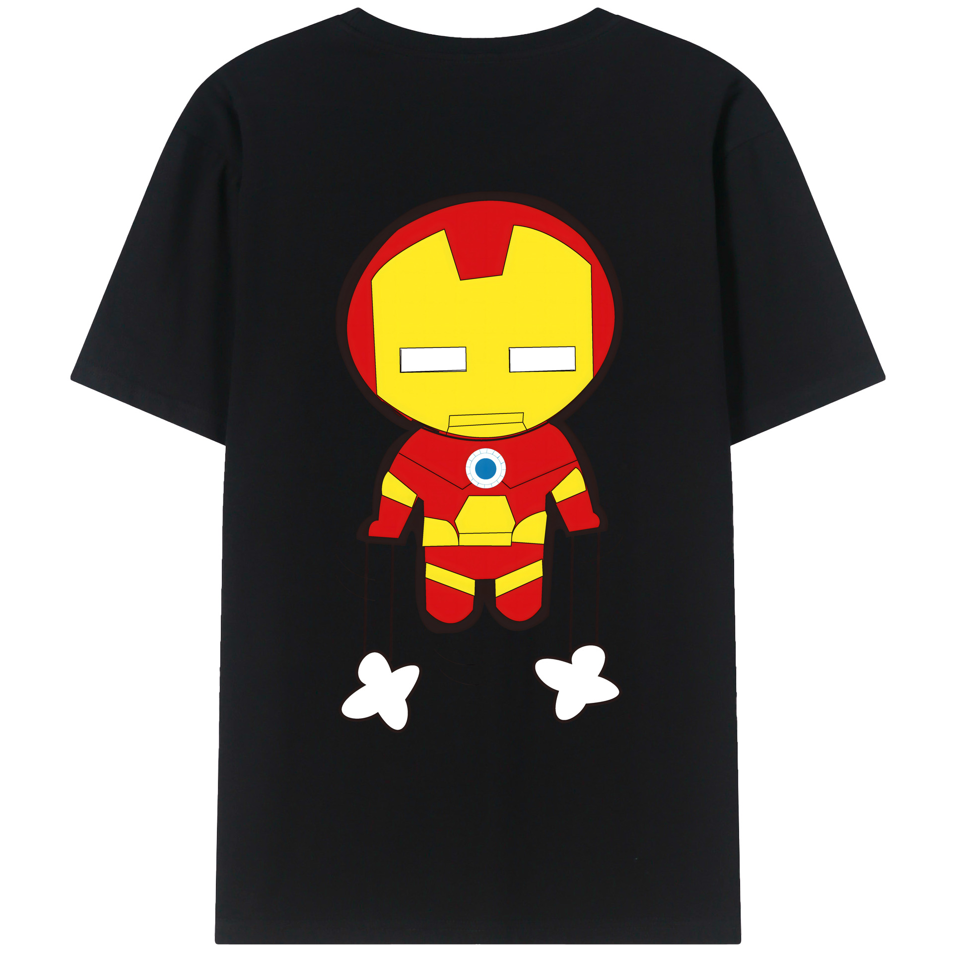 （画像用） アベンジャーズ The Avengers 綿100％ メンズ半袖Tシャツ（バックプリント） 通気性