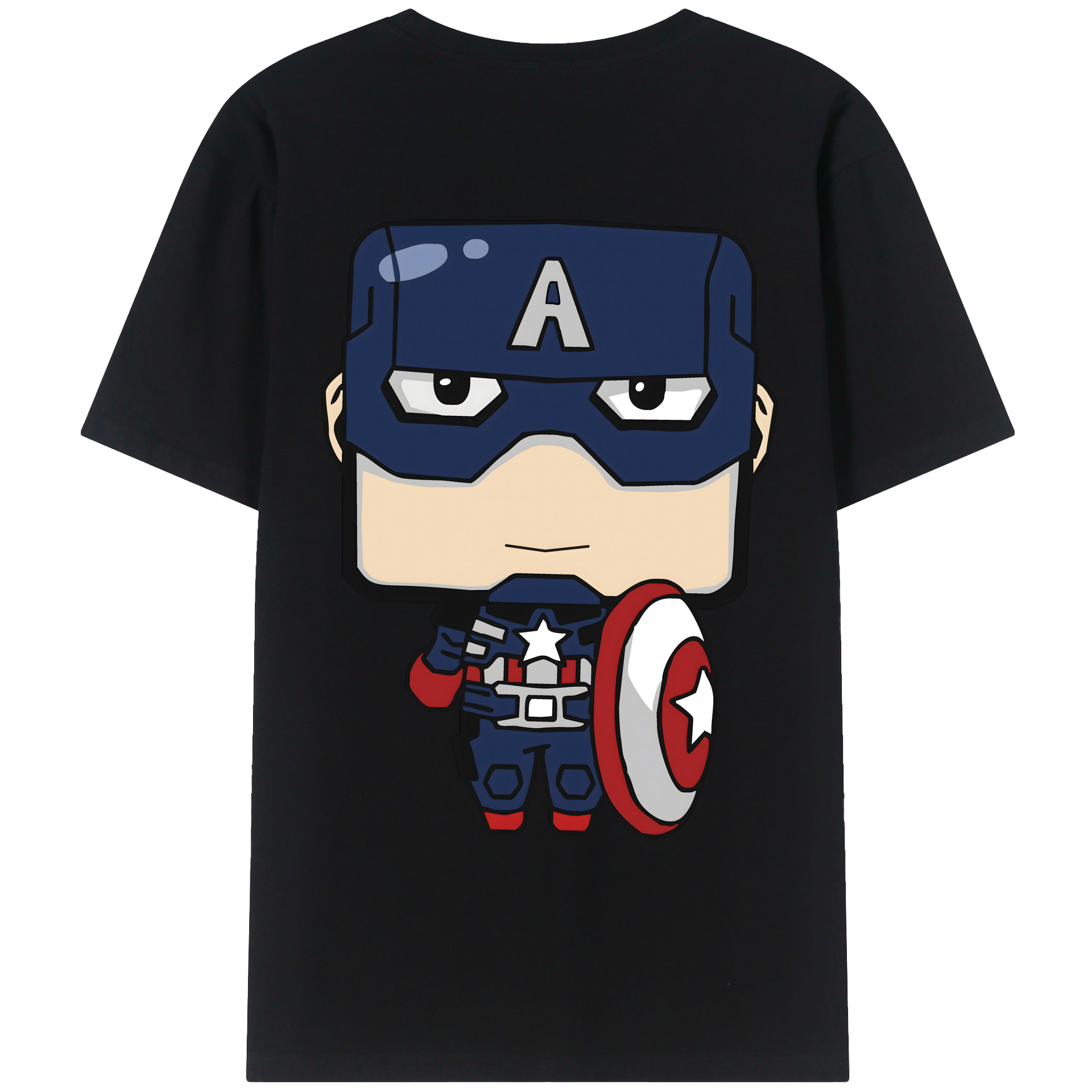 （画像用） アベンジャーズ The Avengers 綿100％ メンズ半袖Tシャツ（バックプリント） 通気性