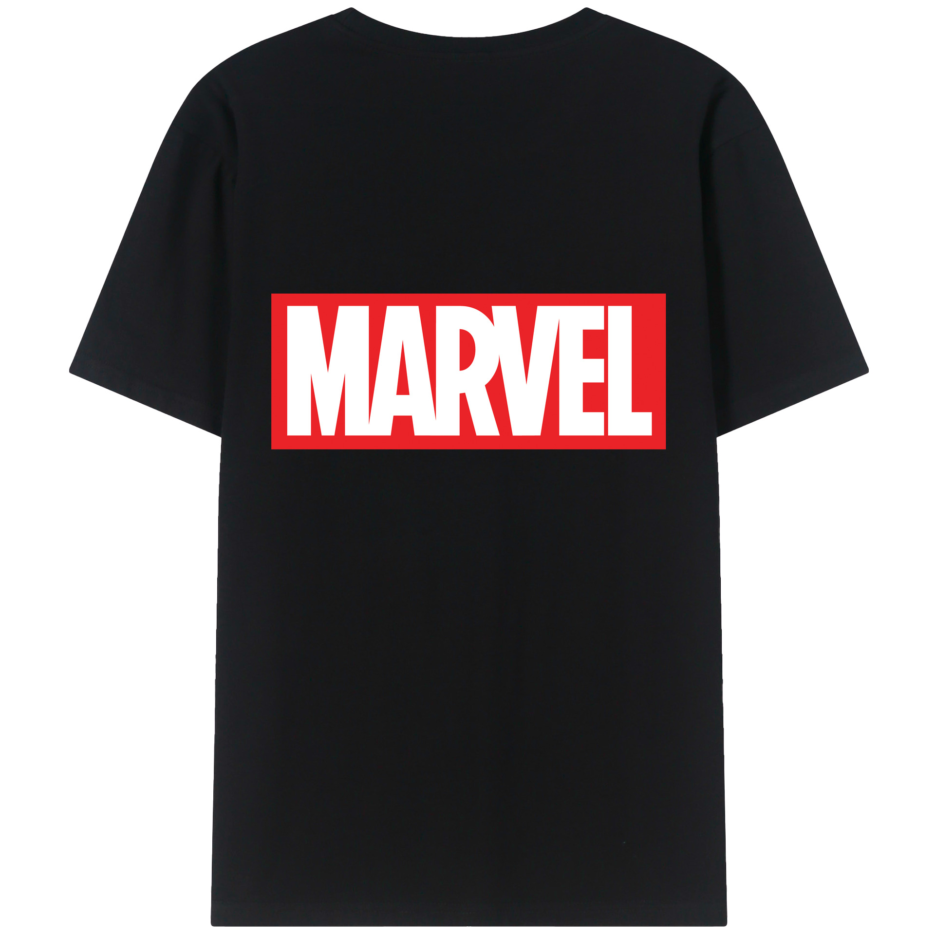 （画像用） アベンジャーズ The Avengers 綿100％ メンズ半袖Tシャツ（バックプリント） 通気性