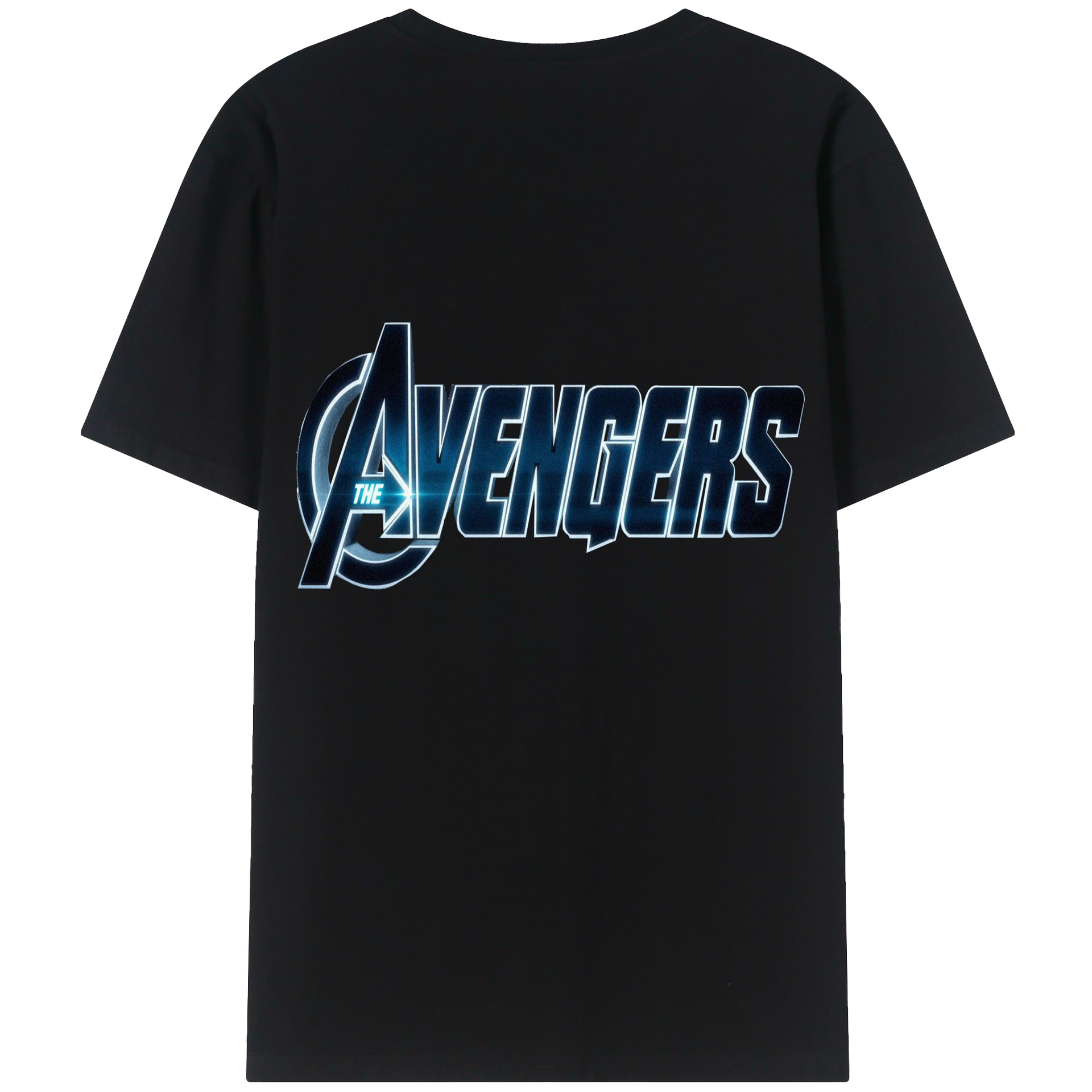 （画像用） アベンジャーズ The Avengers 綿100％ メンズ半袖Tシャツ（バックプリント） 通気性