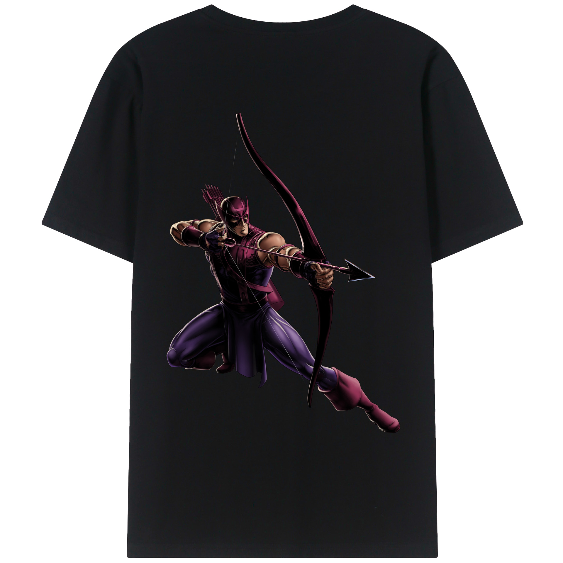 （画像用） アベンジャーズ The Avengers 綿100％ メンズ半袖Tシャツ（バックプリント） 通気性