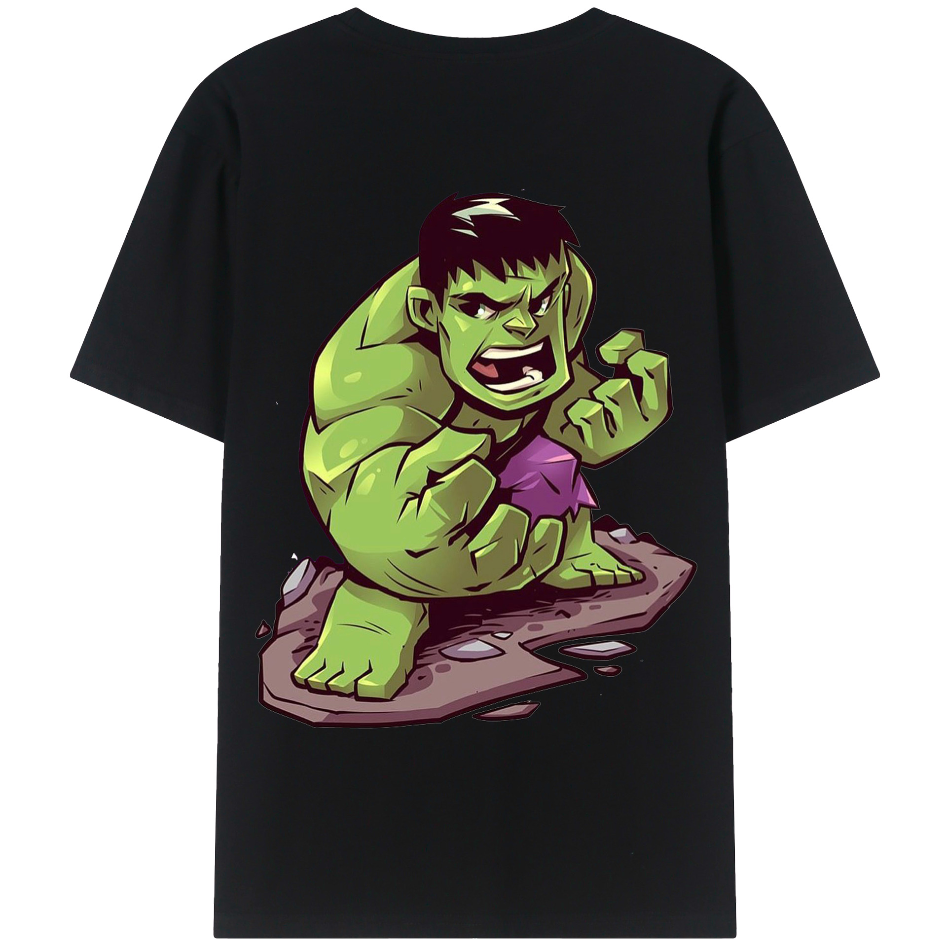 （画像用） アベンジャーズ The Avengers 綿100％ メンズ半袖Tシャツ（バックプリント） 通気性