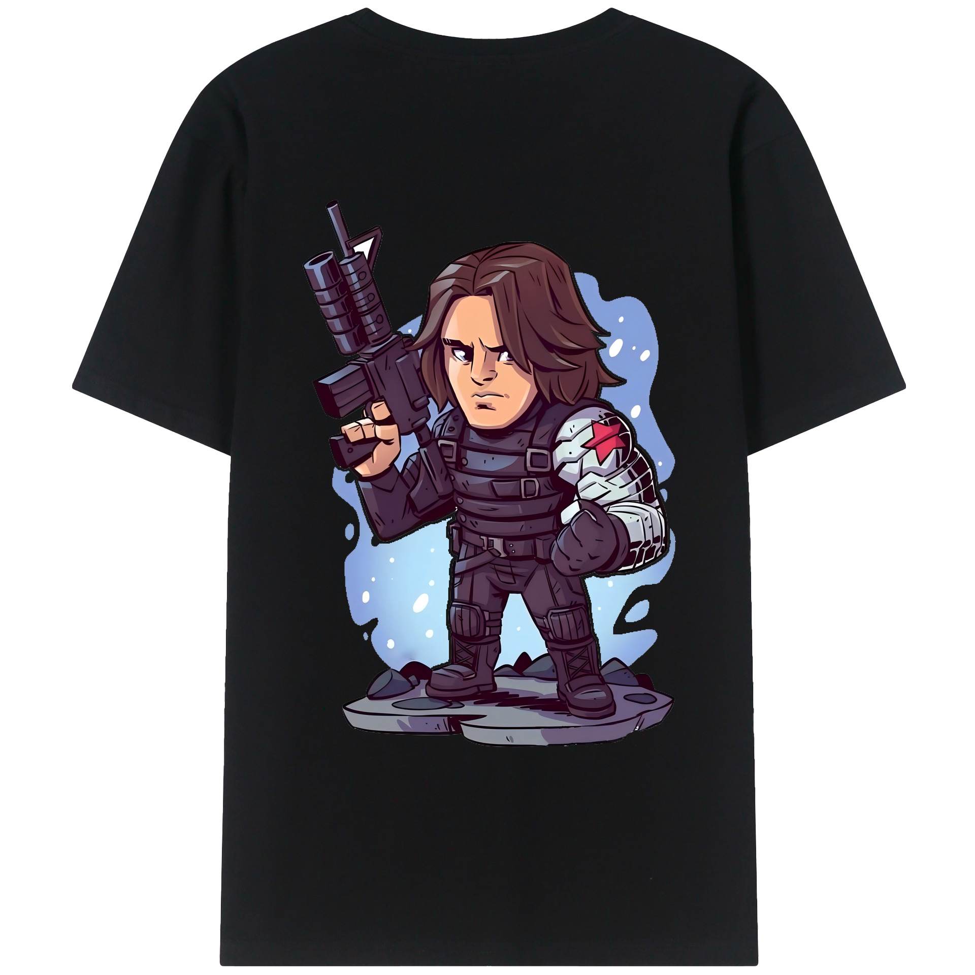 （画像用） アベンジャーズ The Avengers 綿100％ メンズ半袖Tシャツ（バックプリント） 通気性