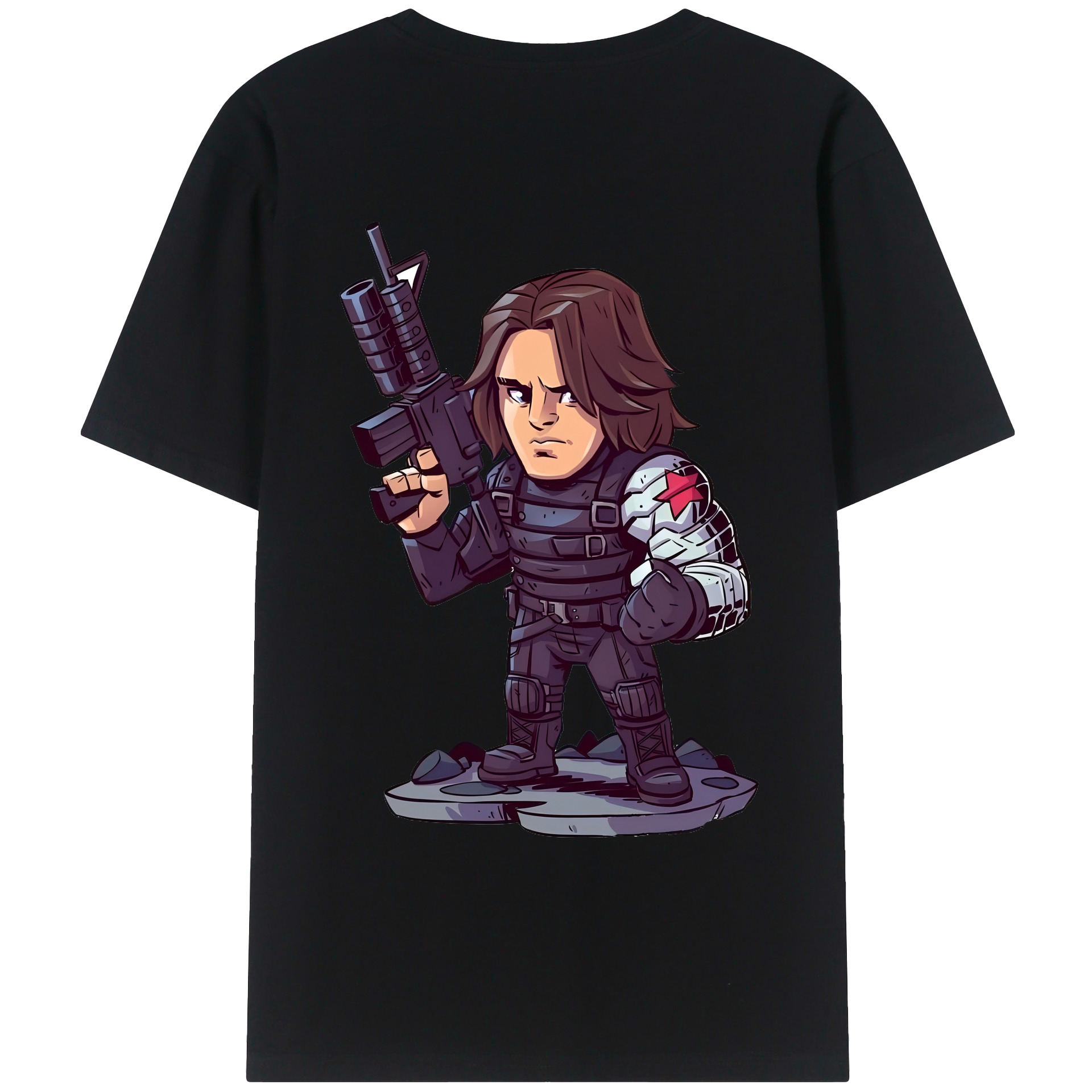 （画像用） アベンジャーズ The Avengers 綿100％ メンズ半袖Tシャツ（バックプリント） 通気性