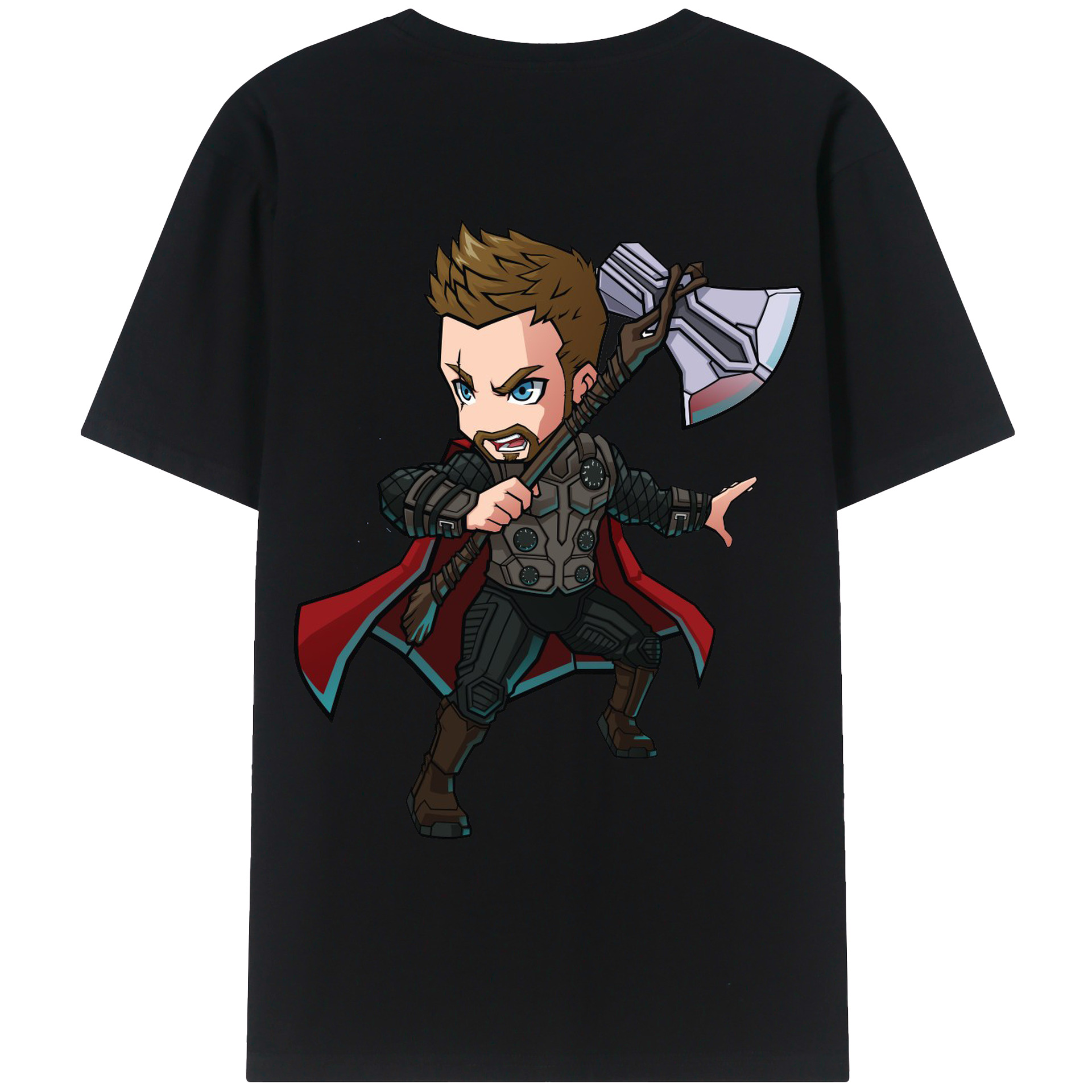 （画像用） アベンジャーズ The Avengers 綿100％ メンズ半袖Tシャツ（バックプリント） 通気性