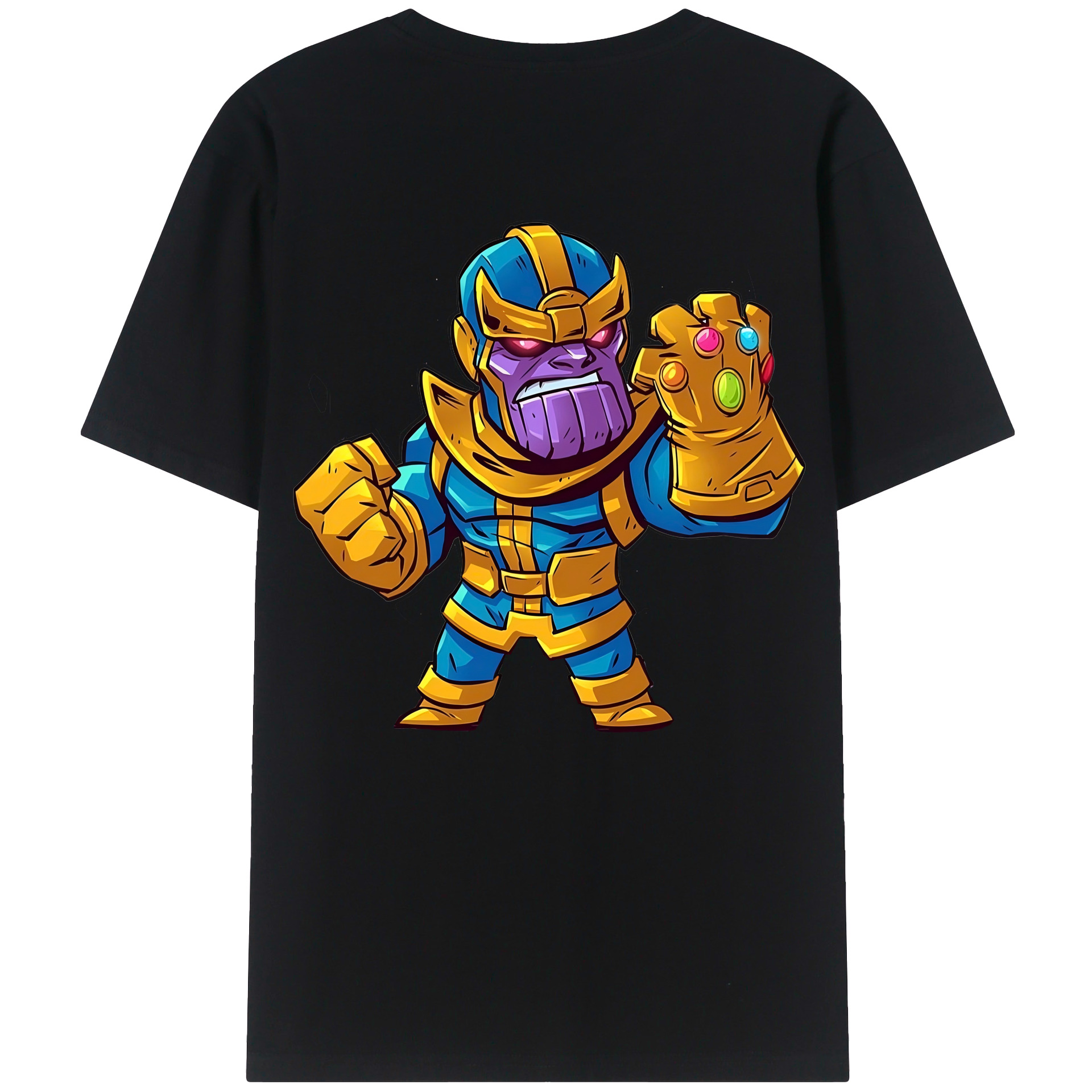 （画像用） アベンジャーズ The Avengers 綿100％ メンズ半袖Tシャツ（バックプリント） 通気性