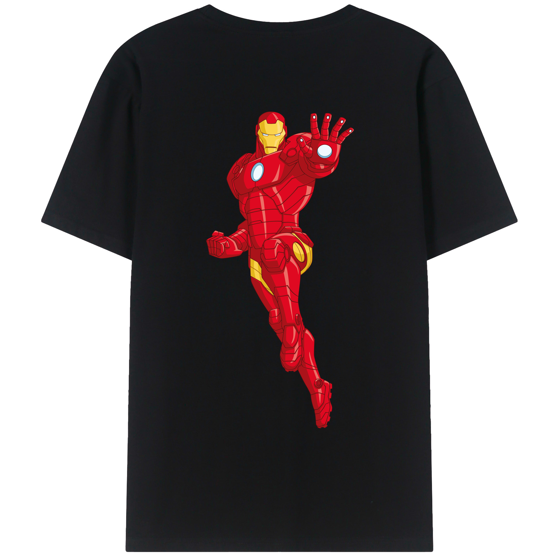 （画像用） アベンジャーズ The Avengers 綿100％ メンズ半袖Tシャツ（バックプリント） 通気性