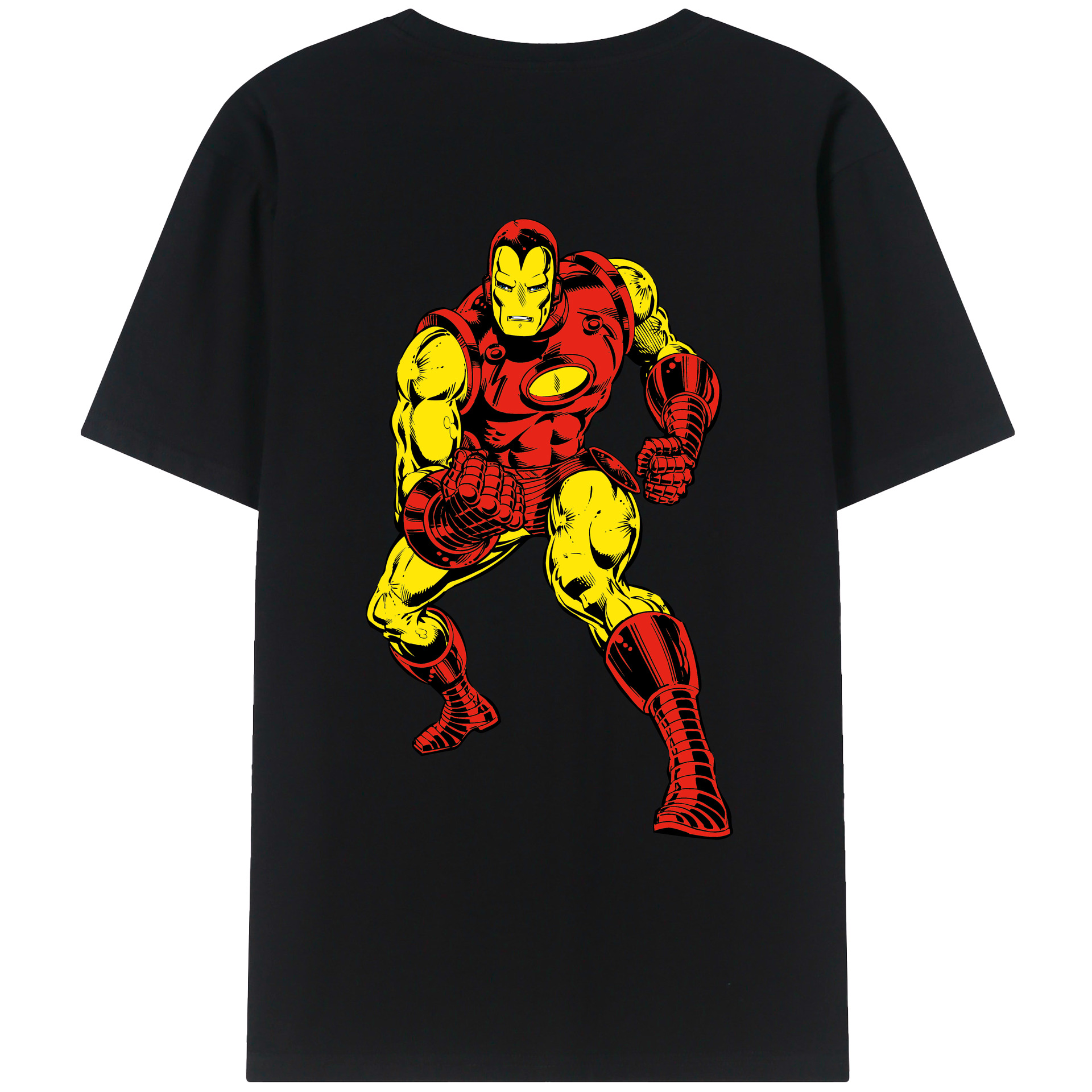 （画像用） アベンジャーズ The Avengers 綿100％ メンズ半袖Tシャツ（バックプリント） 通気性