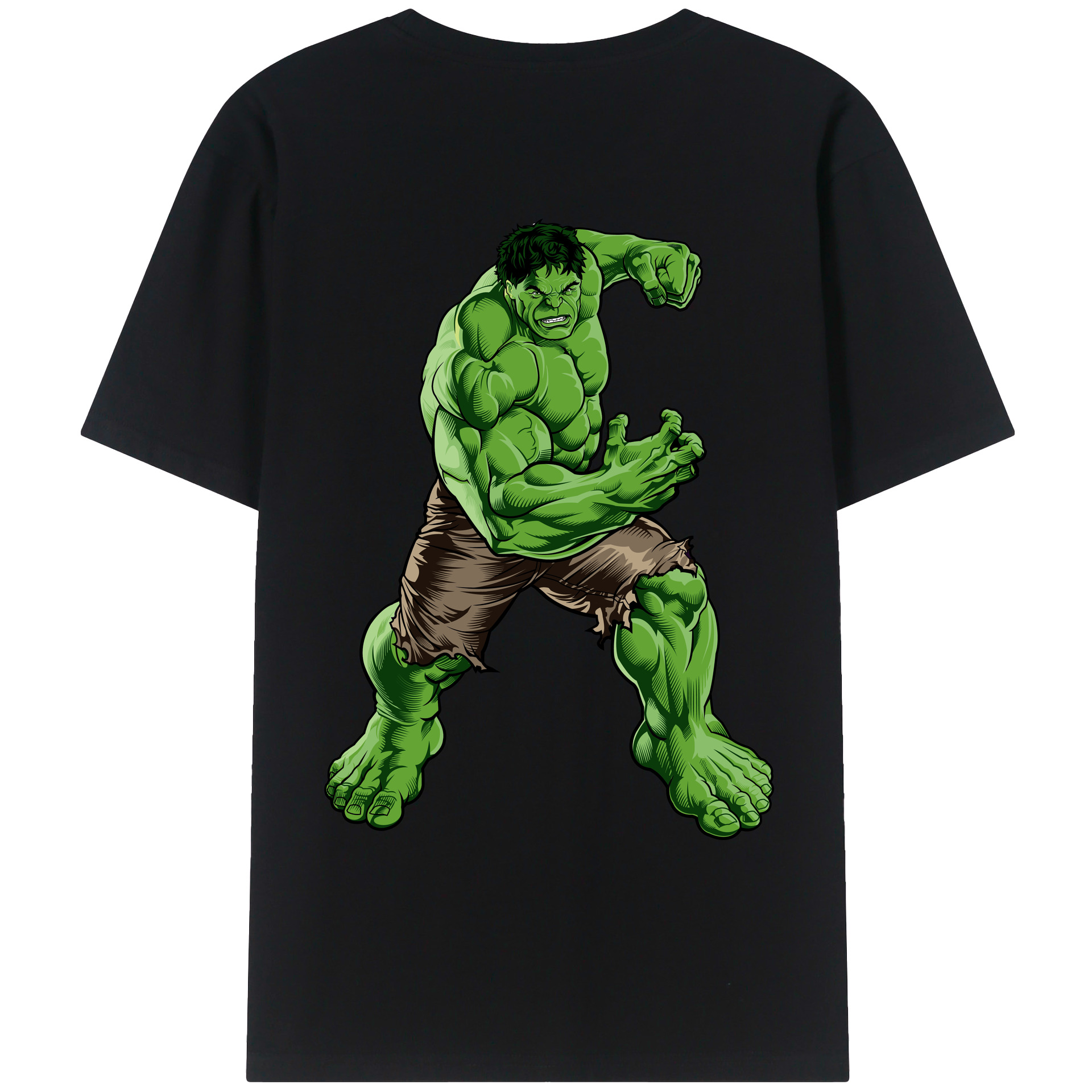 （画像用） アベンジャーズ The Avengers 綿100％ メンズ半袖Tシャツ（バックプリント） 通気性