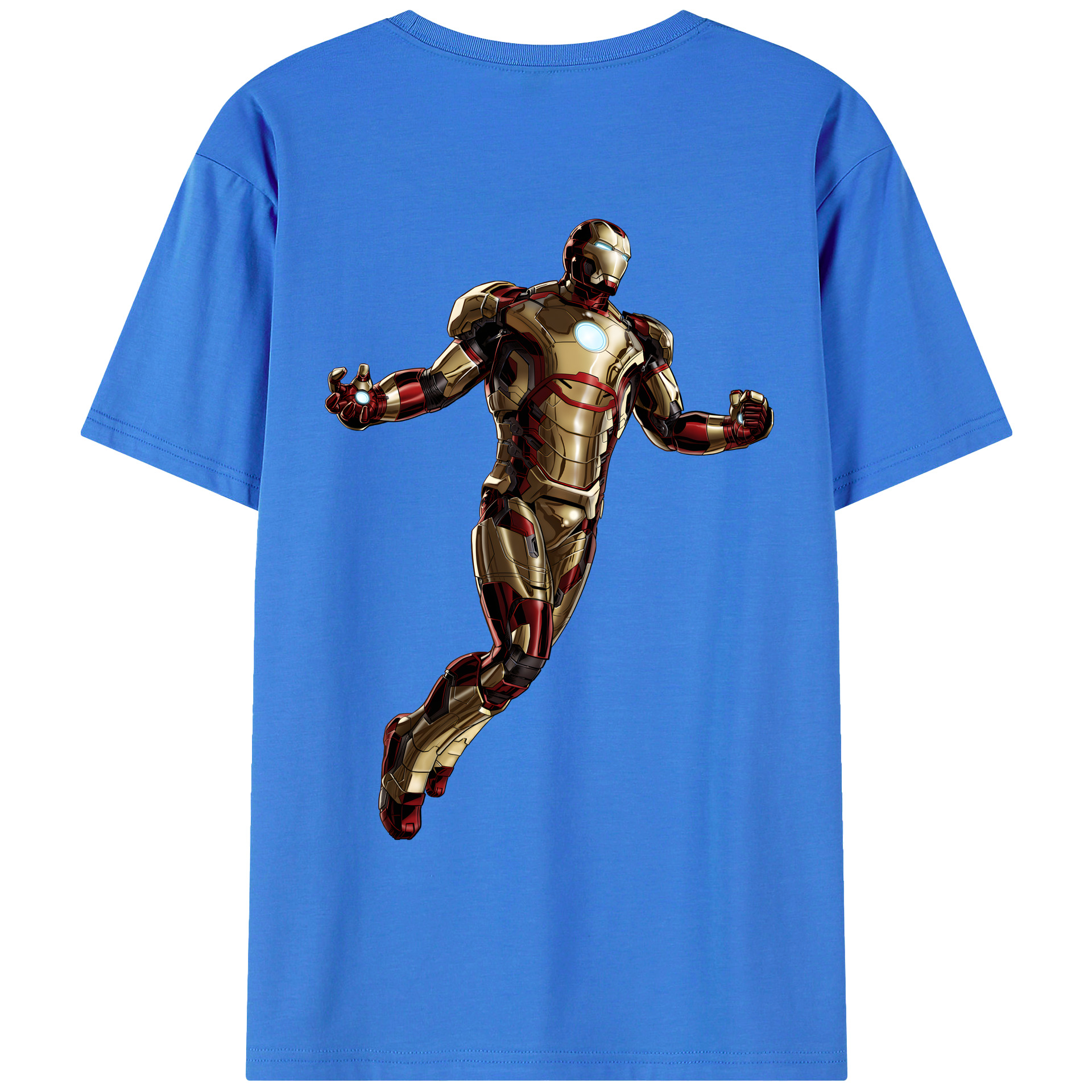 （画像用） アベンジャーズ The Avengers 綿100％ メンズ半袖Tシャツ（バックプリント） 通気性