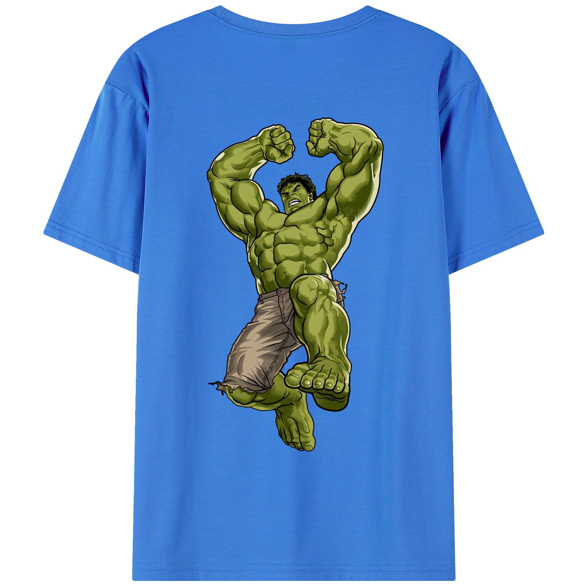 （画像用） アベンジャーズ The Avengers 綿100％ メンズ半袖Tシャツ（バックプリント） 通気性