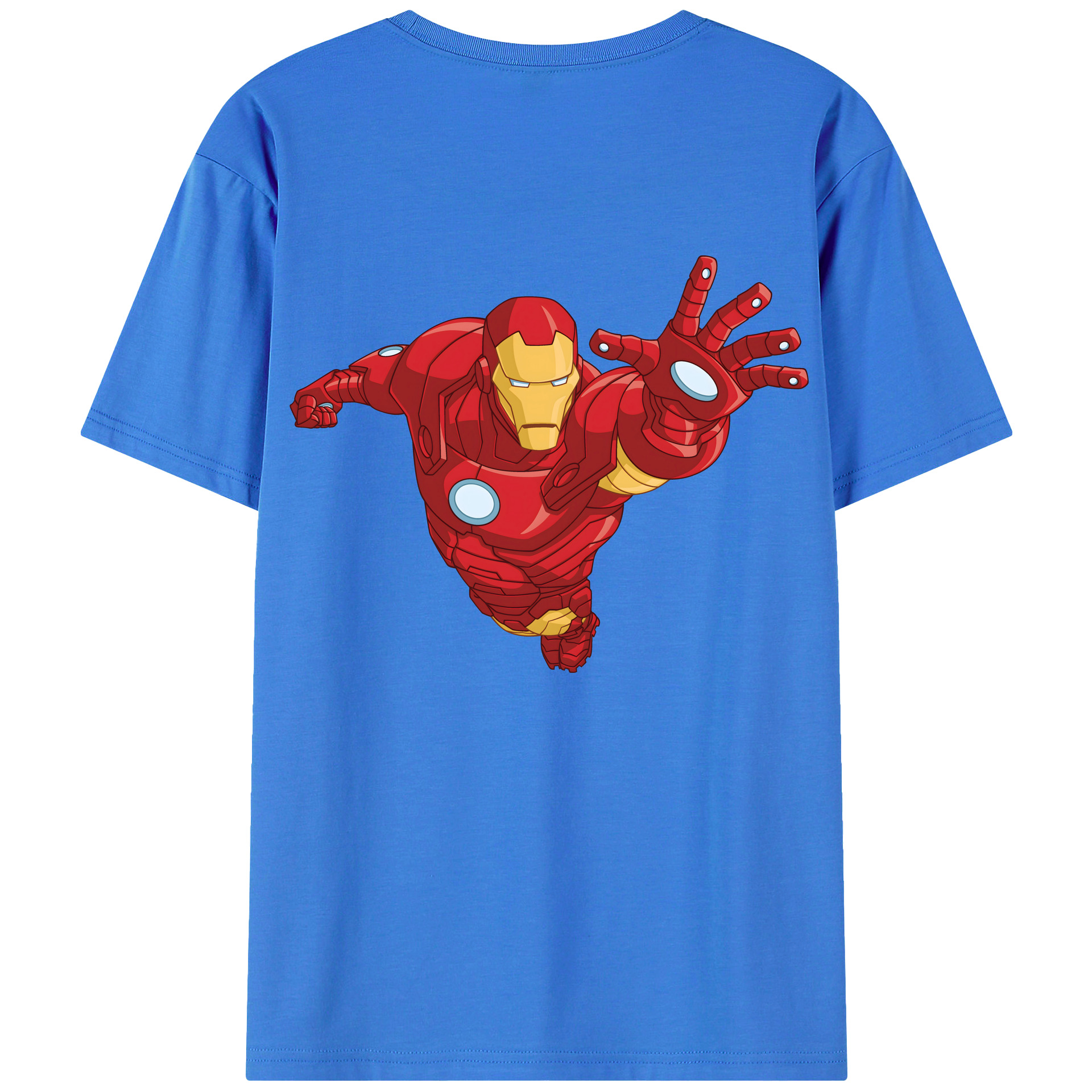 （画像用） アベンジャーズ The Avengers 綿100％ メンズ半袖Tシャツ（バックプリント） 通気性