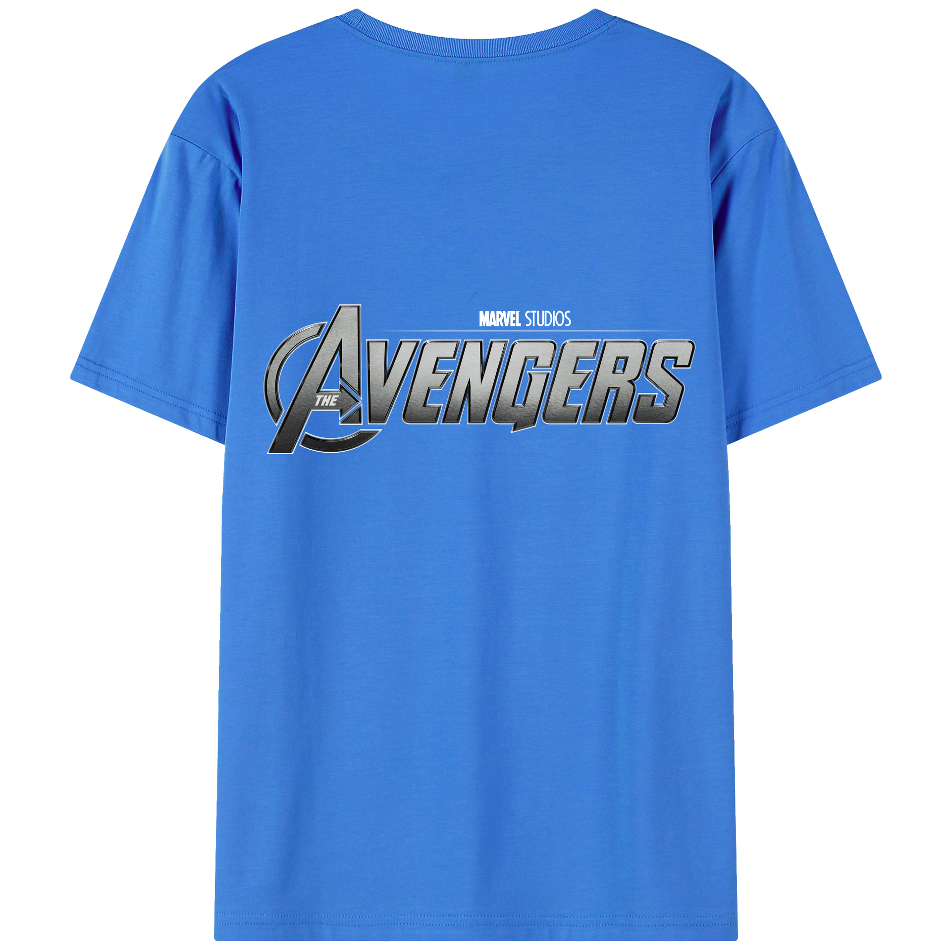 （画像用） アベンジャーズ The Avengers 綿100％ メンズ半袖Tシャツ（バックプリント） 通気性